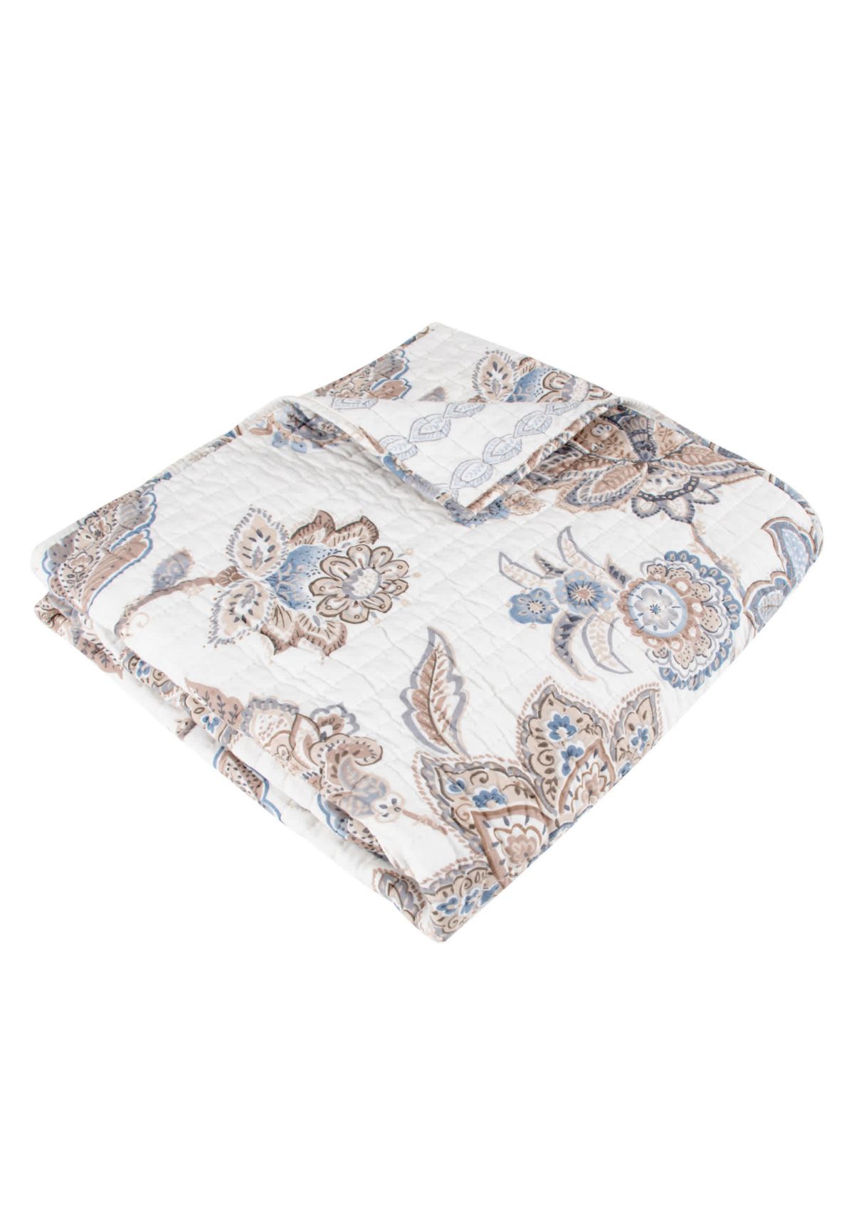 Selesta Blue Quilted Throw