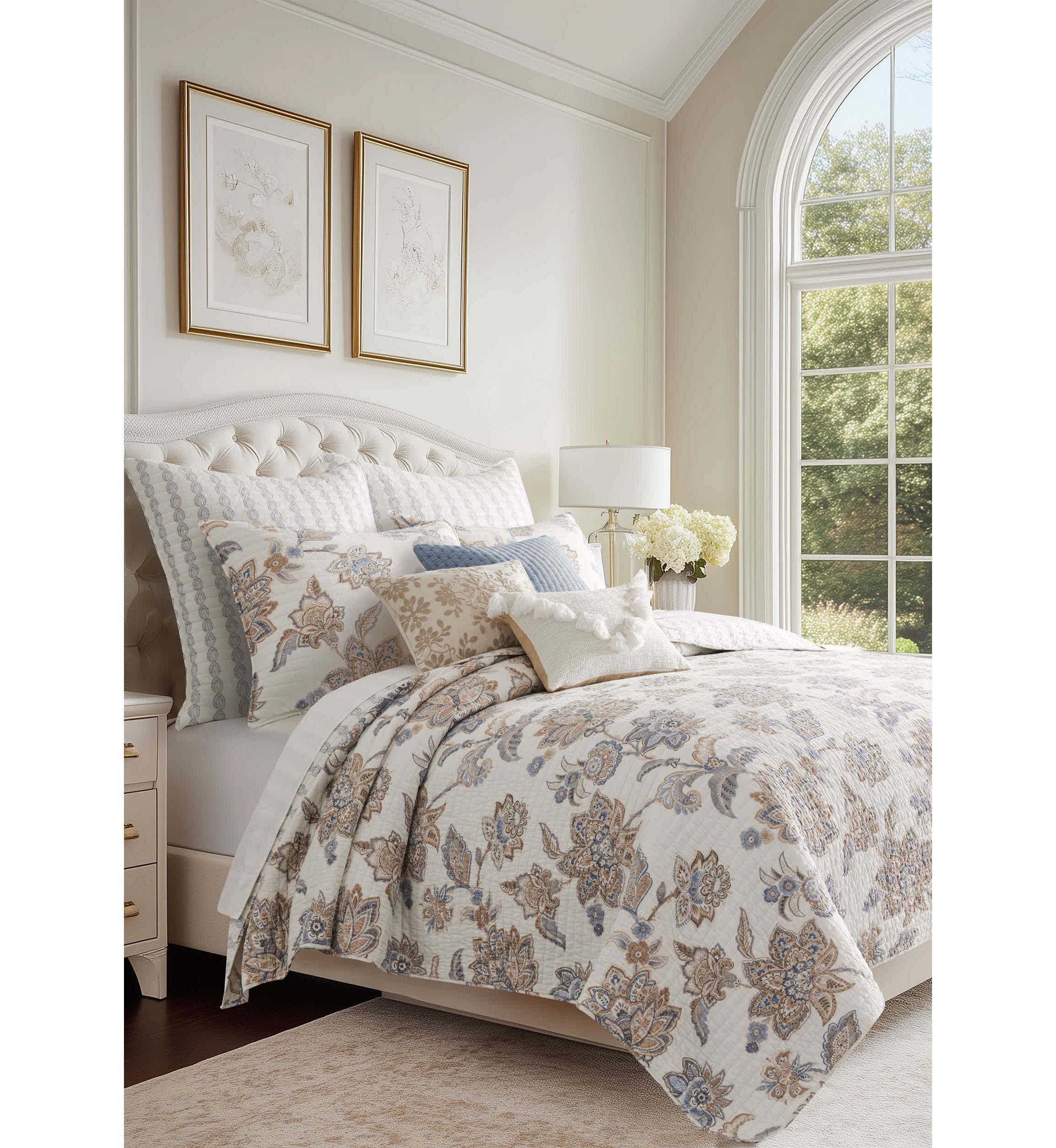 Selesta Blue Euro Sham Set of 2