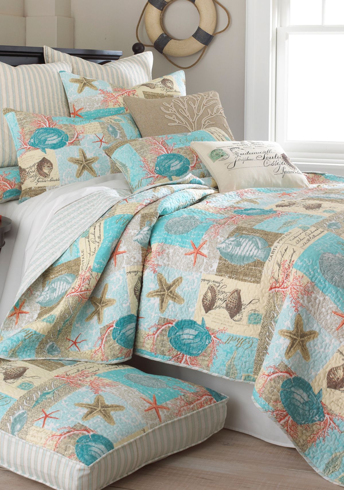 Bahamas Coral Taupe Pillow