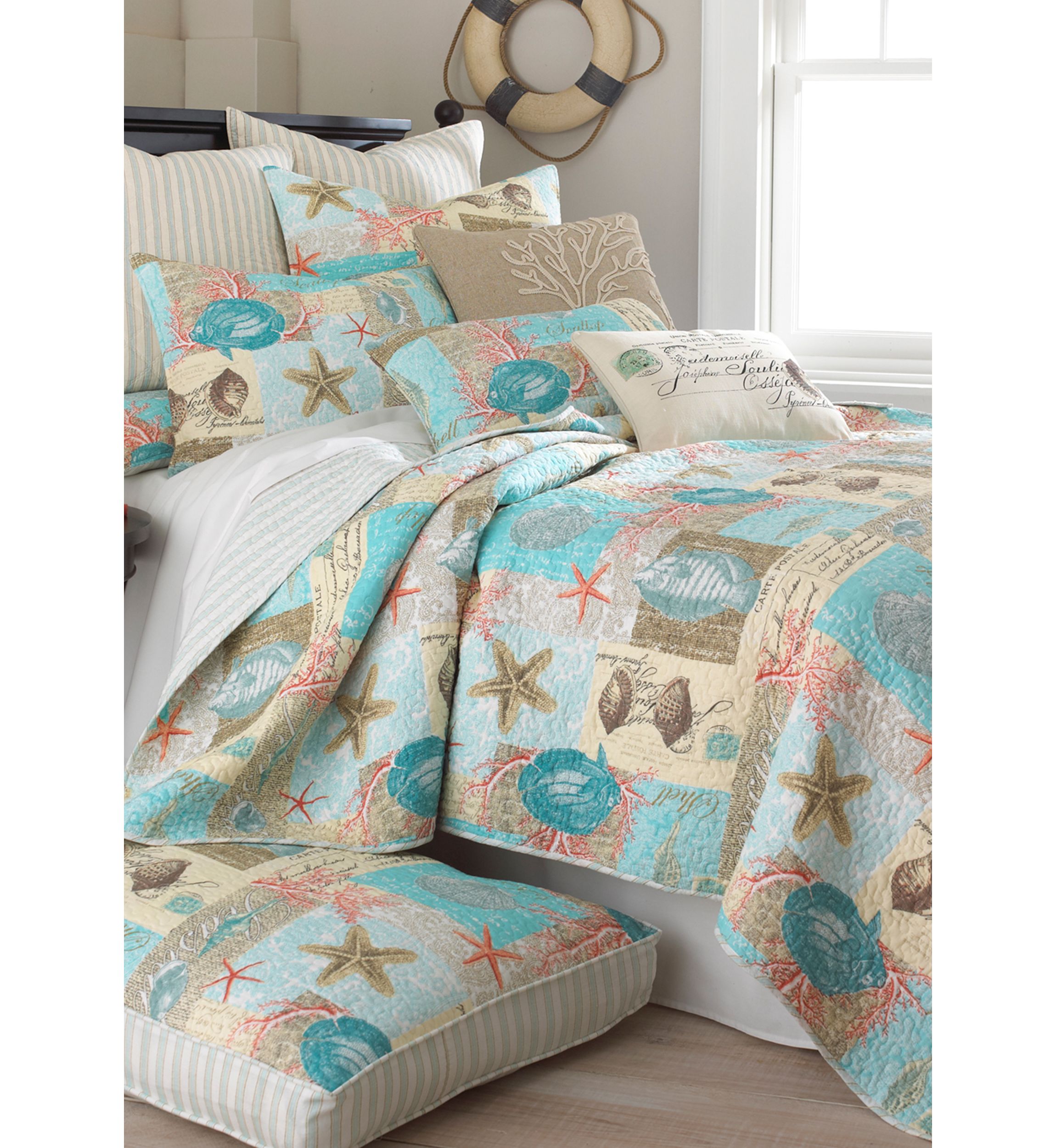 Bahamas Coral Taupe Pillow