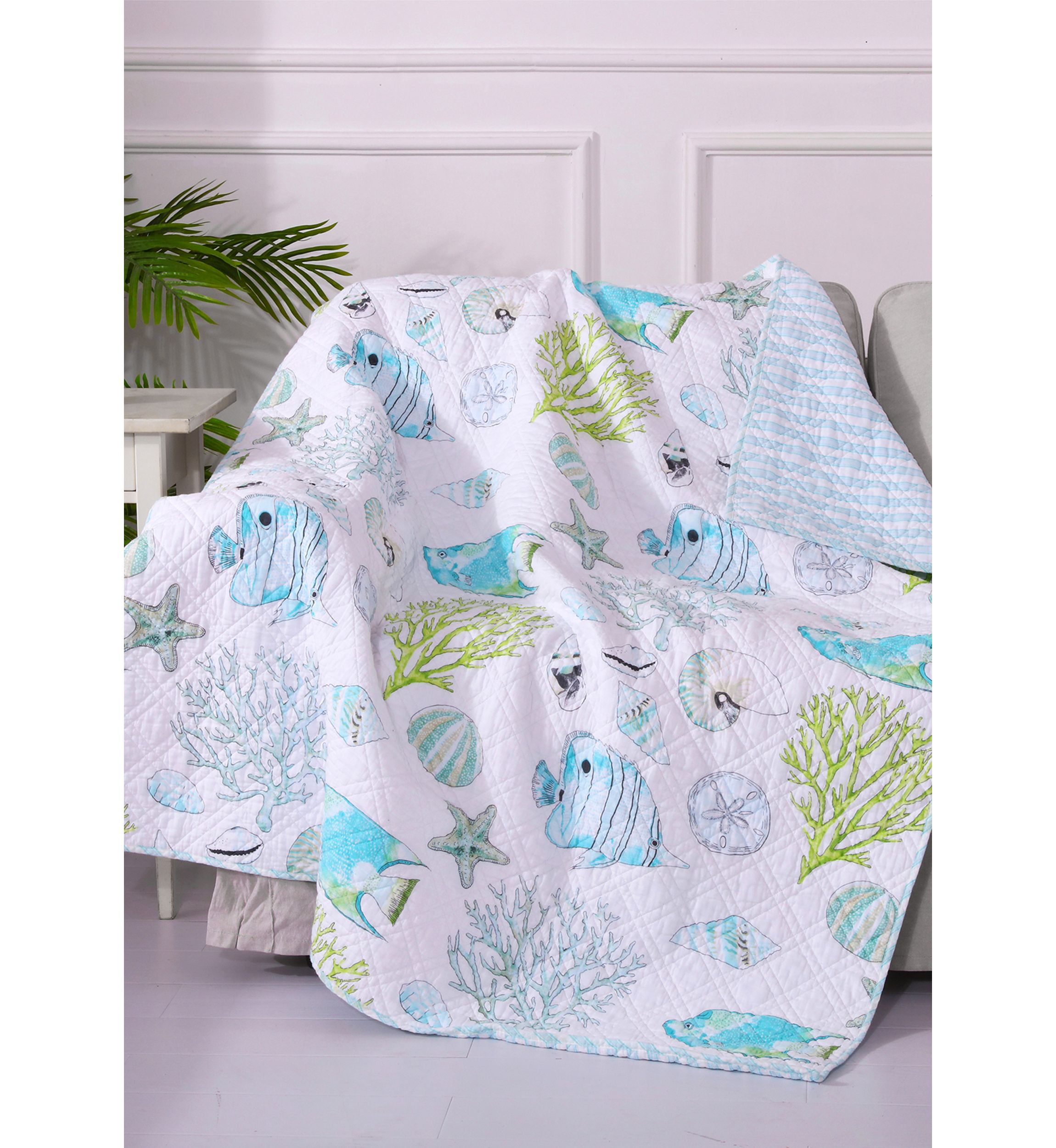 Biscayne Quilted Throw