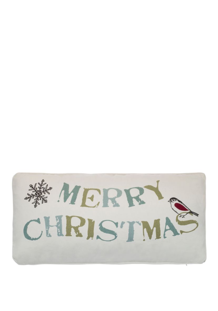 Holly Merry Christmas Pillow