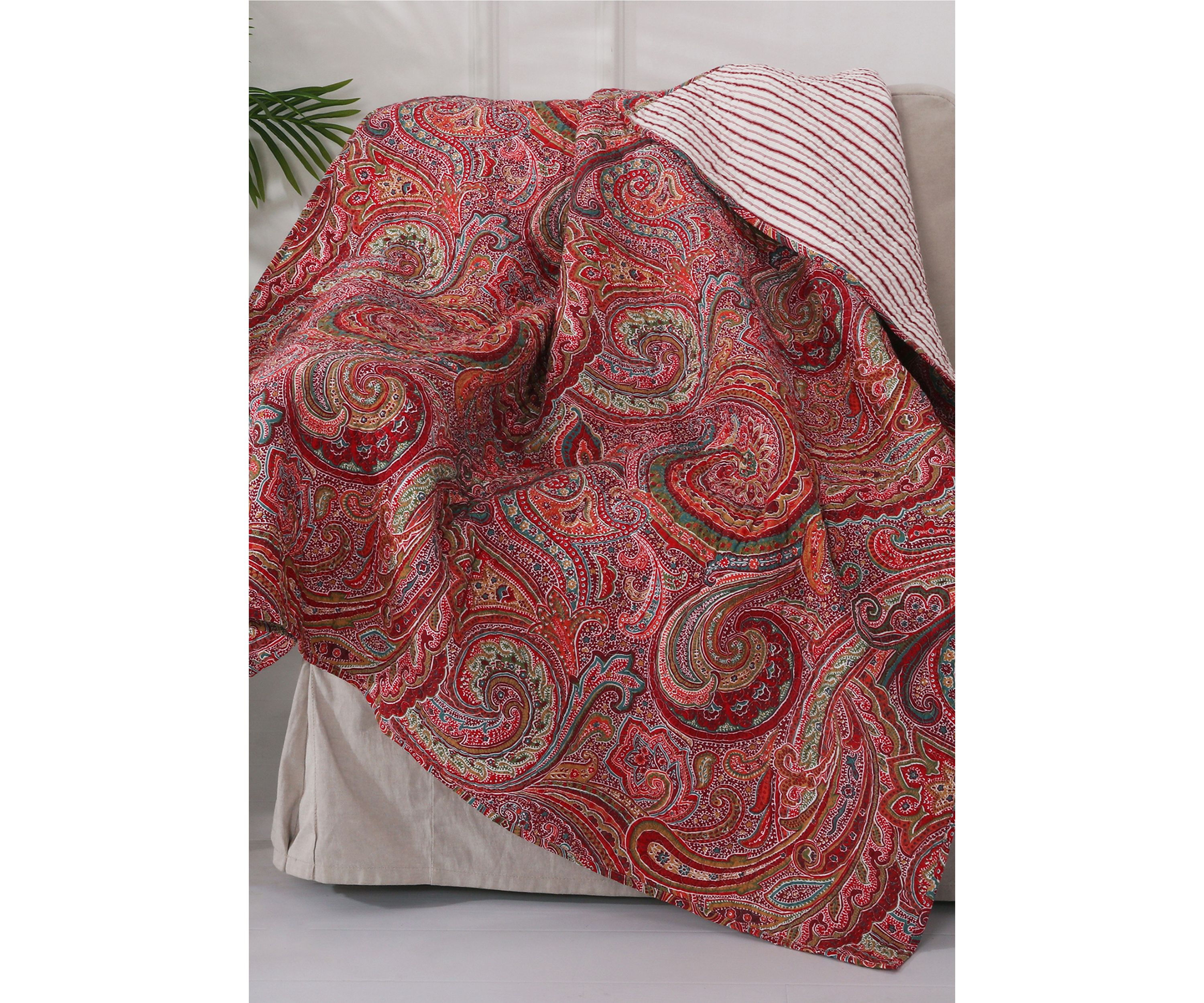 Spruce Quilted Throw
