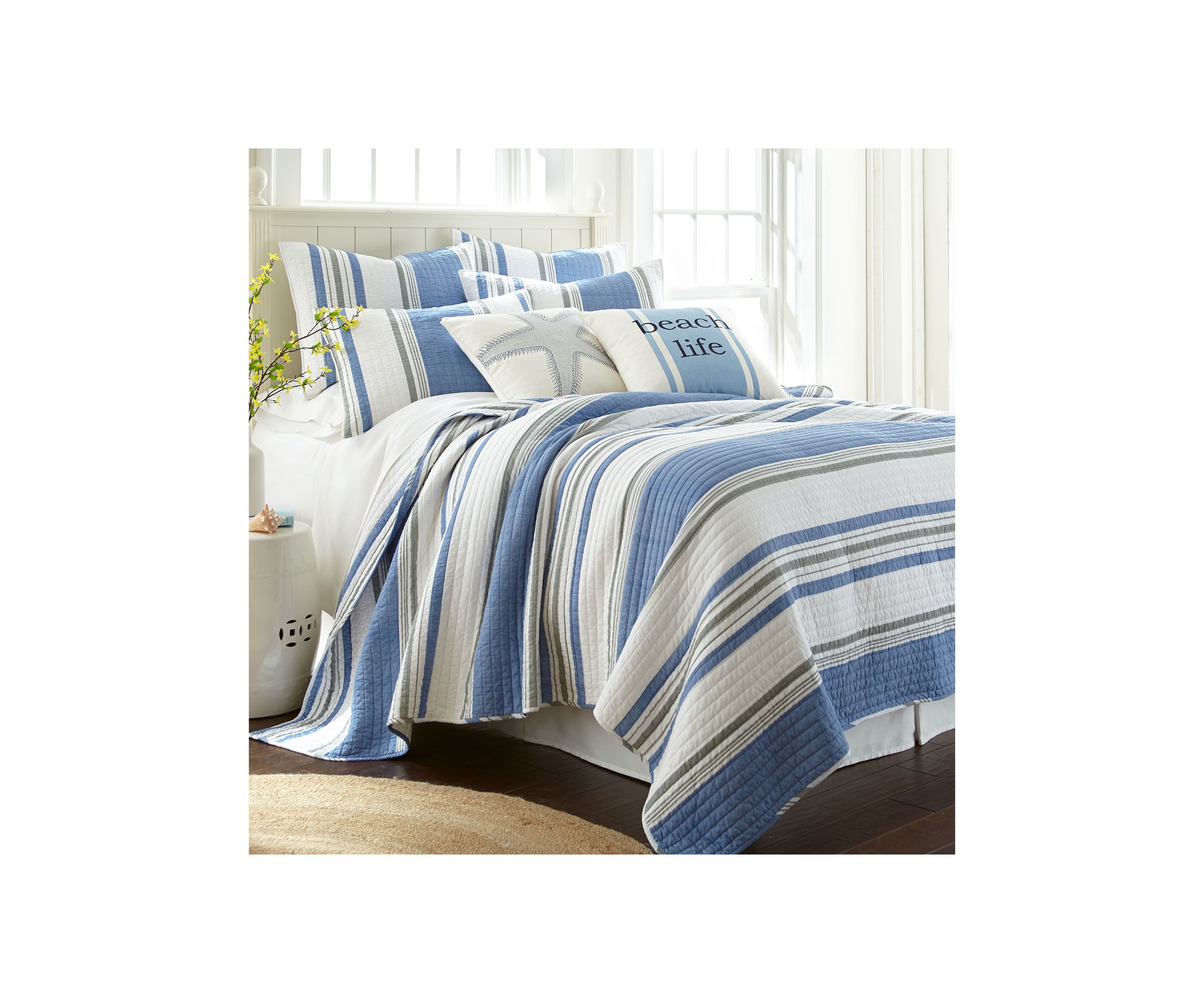 St. Bart Stripe Euro Sham Set of 2