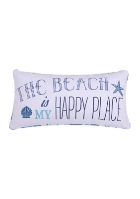 Beach Happy Place Pillow