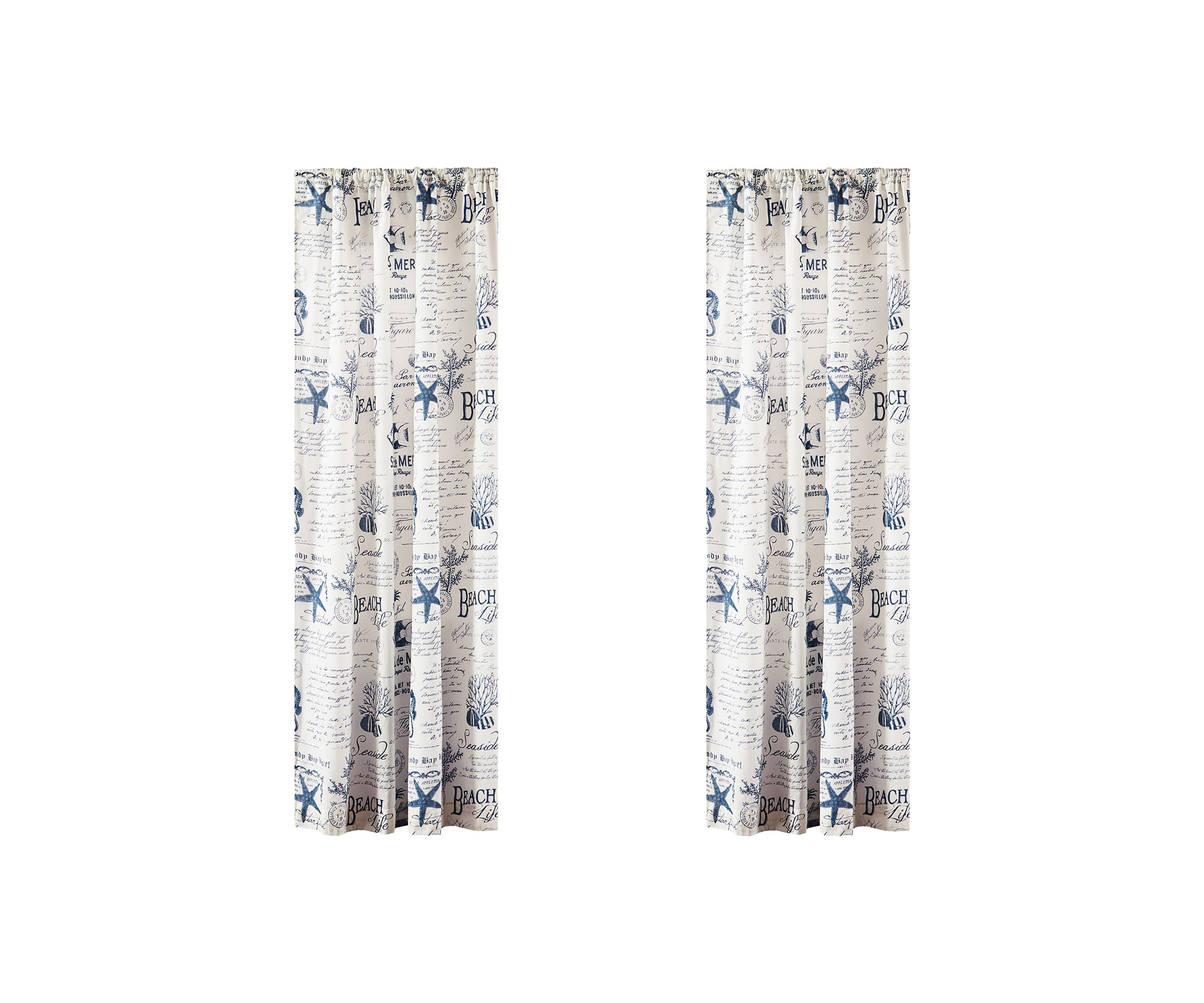 Beach Life Drape Panel - Set of 2