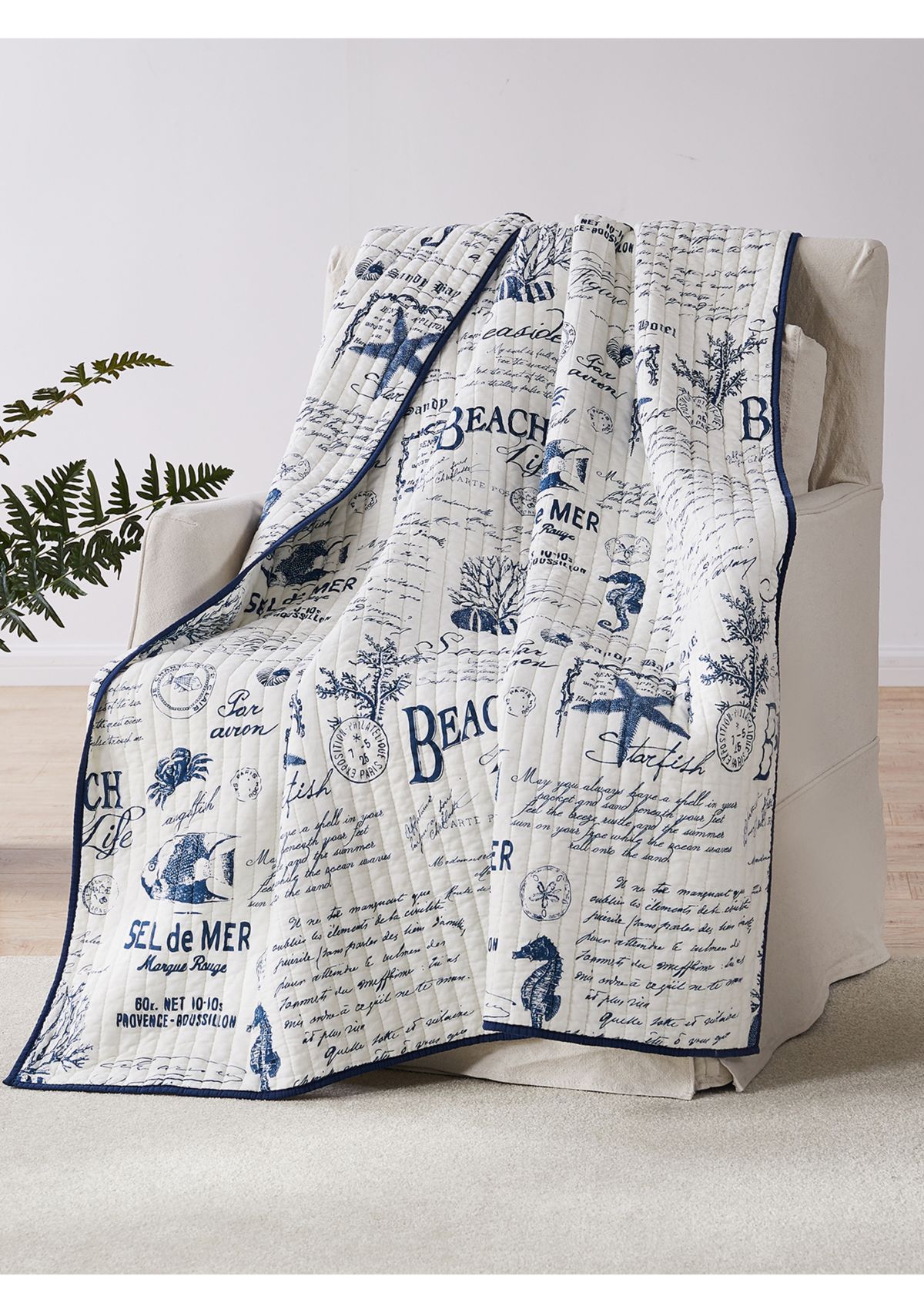  Beach Life Quilted Throw