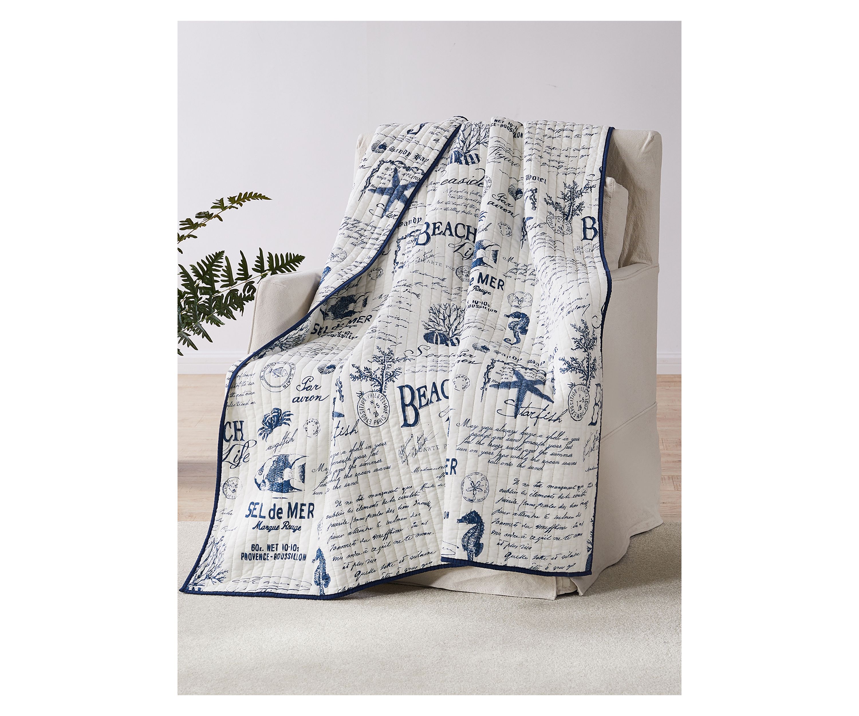  Beach Life Quilted Throw