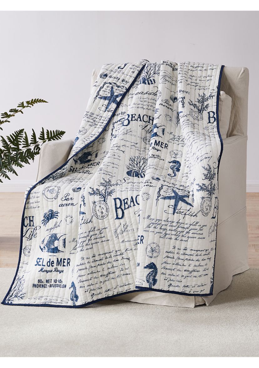  Beach Life Quilted Throw