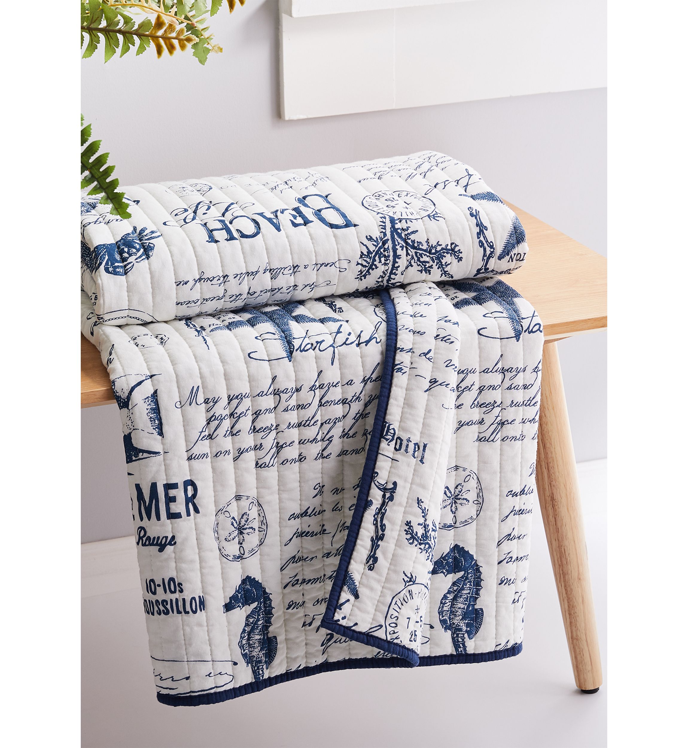  Beach Life Quilted Throw