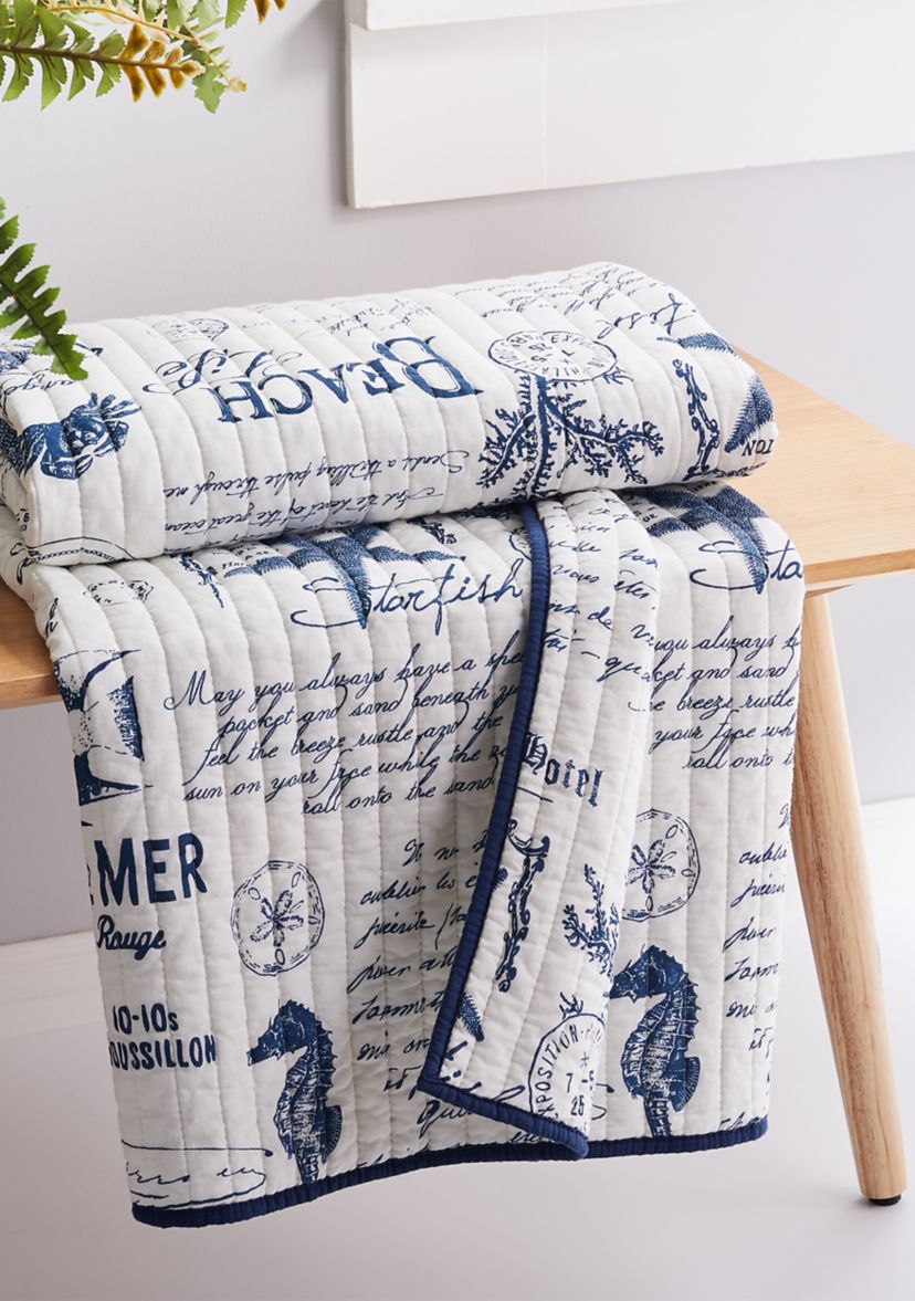  Beach Life Quilted Throw