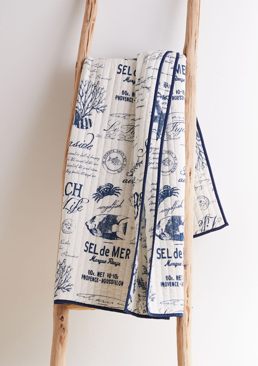  Beach Life Quilted Throw