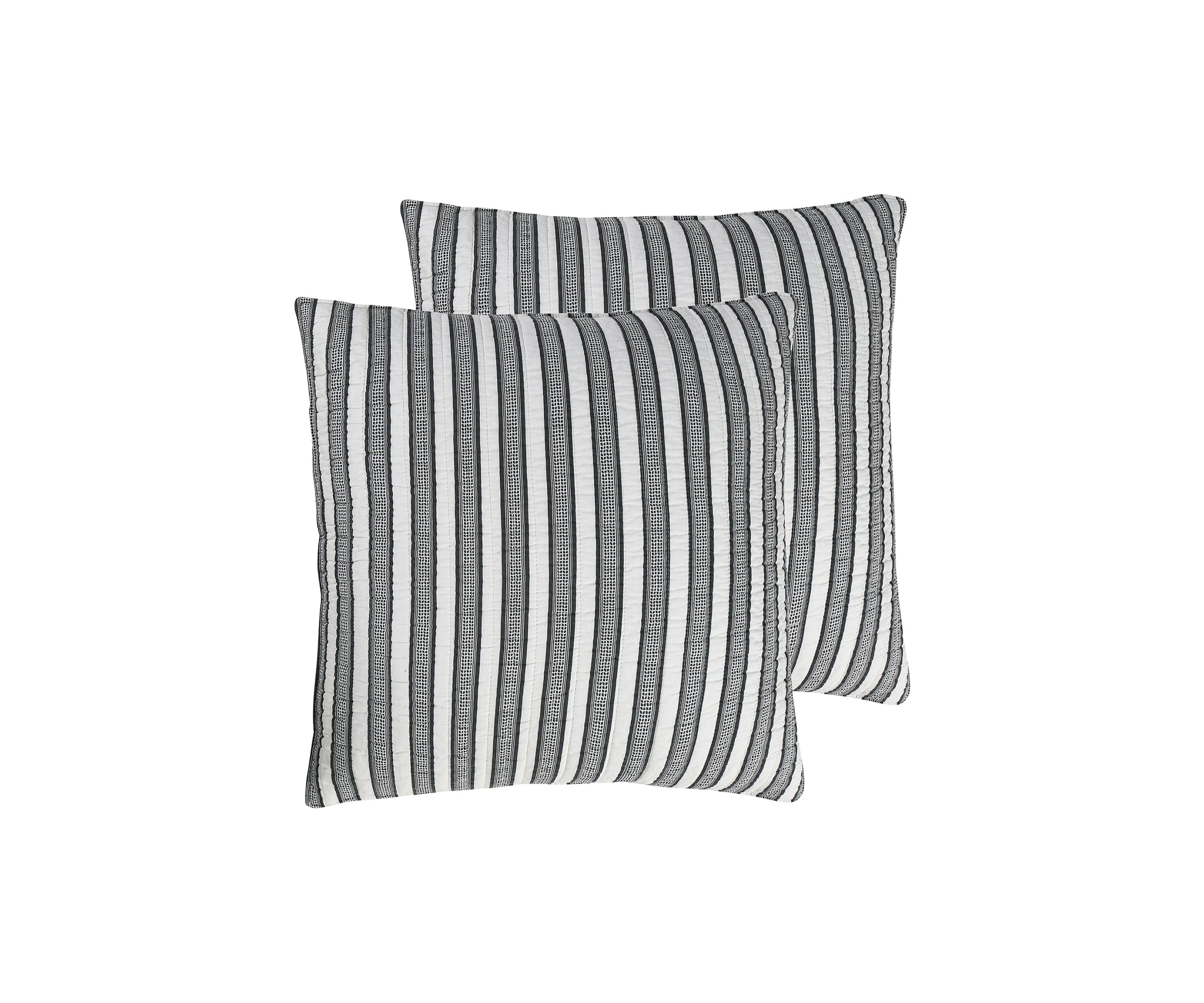 Tanzie Black Euro Sham Set of 2