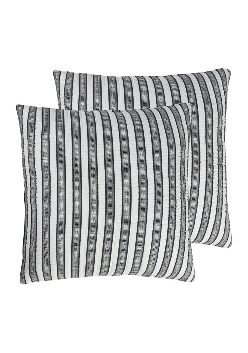 Tanzie Black Euro Sham Set of 2