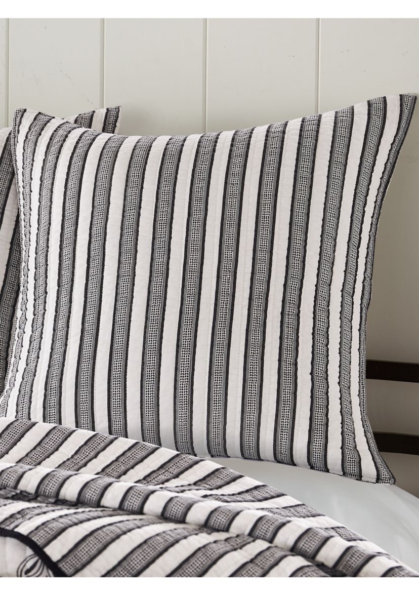Tanzie Black Euro Sham Set of 2