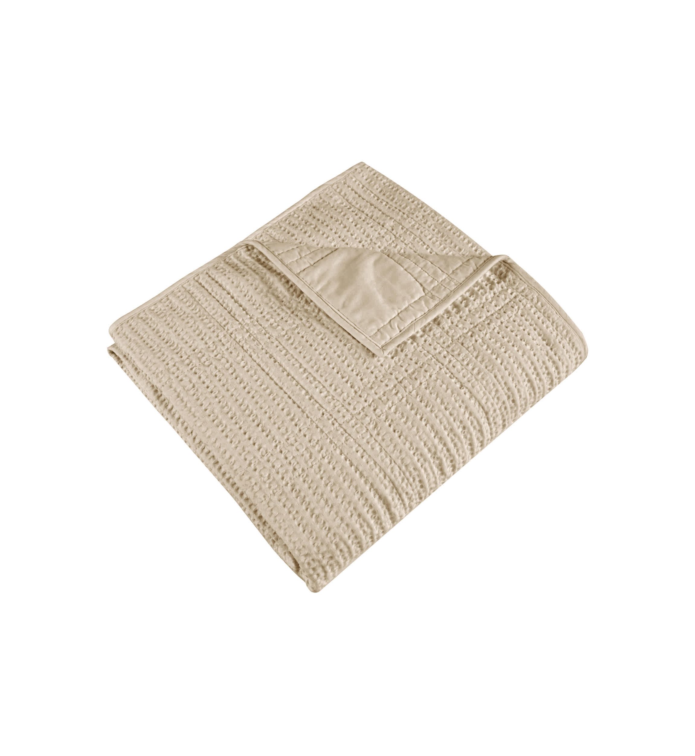 Cloud Waffle Quilted Throw Blanket