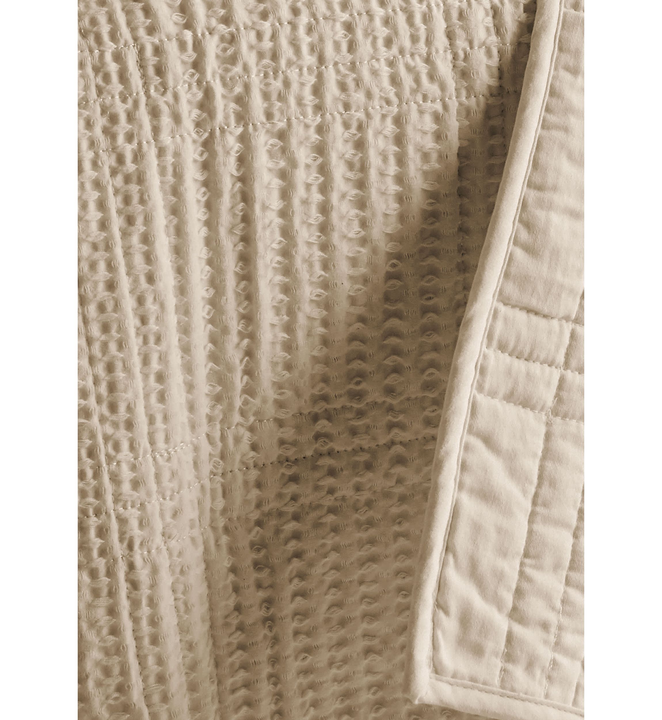Cloud Waffle Quilted Throw Blanket