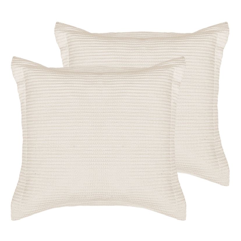 Cloud Waffle Euro Sham set of 2