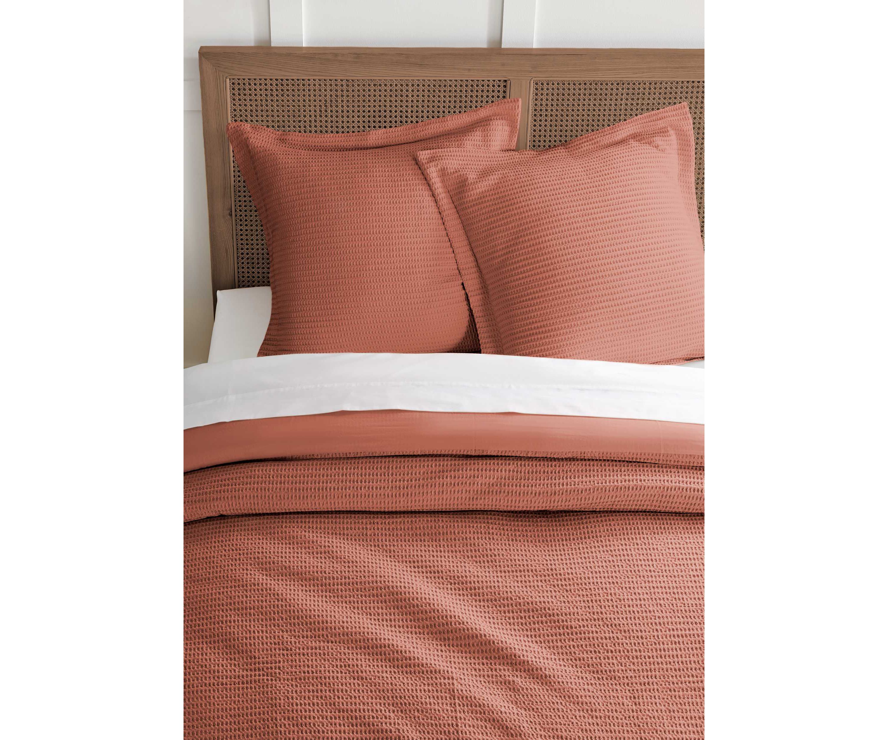 Cloud Waffle Adobe  Euro Sham set of 2