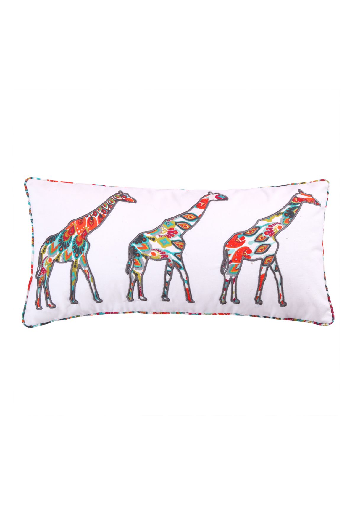 Mirage Appliquéd Giraffes Pillow
