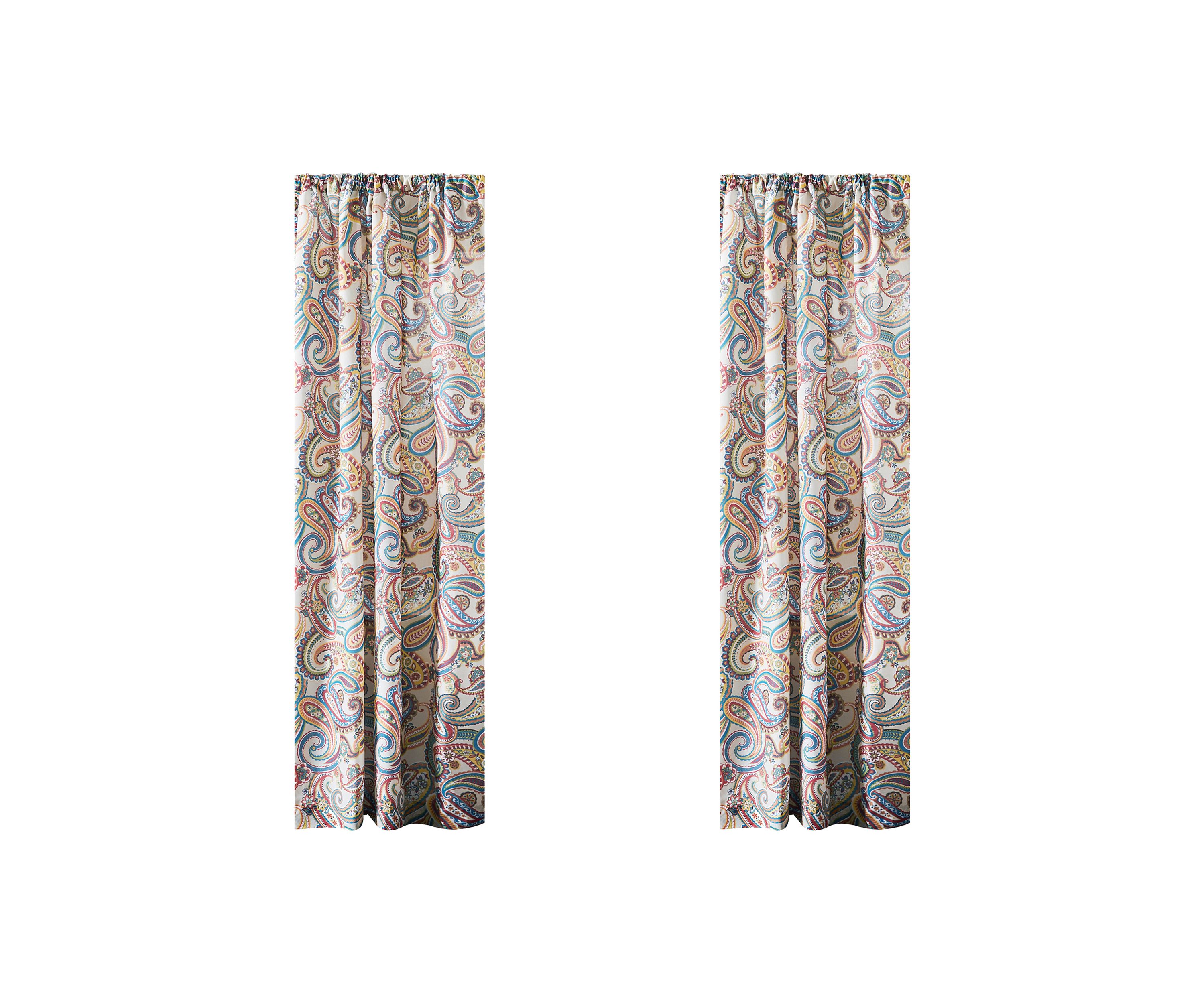  Alyssa Paisley Drape Panel - Set of 2