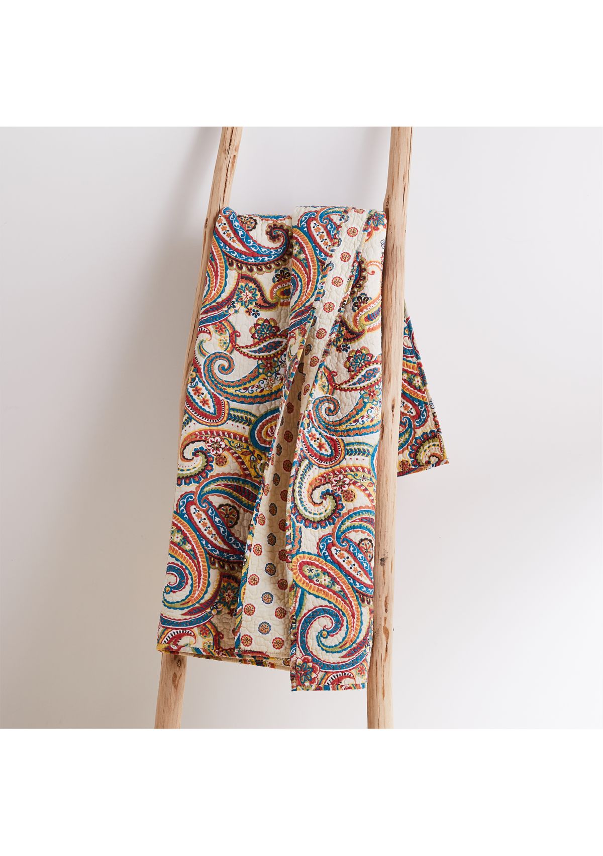 Alyssa Paisley Quilted Throw