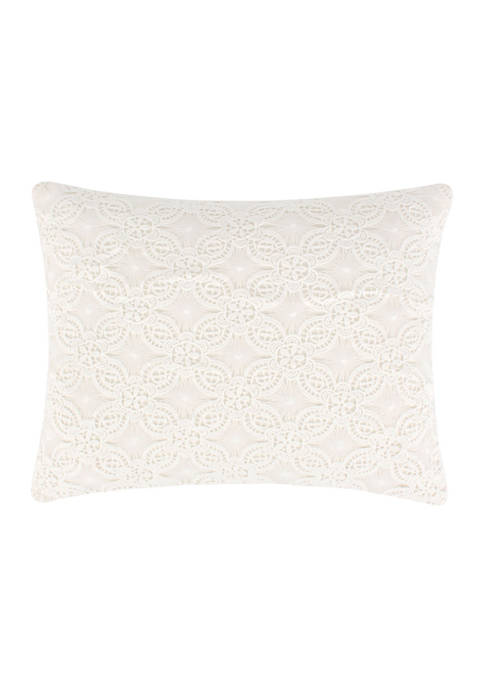 Levtex Home Leonora Floral Lace Pillow