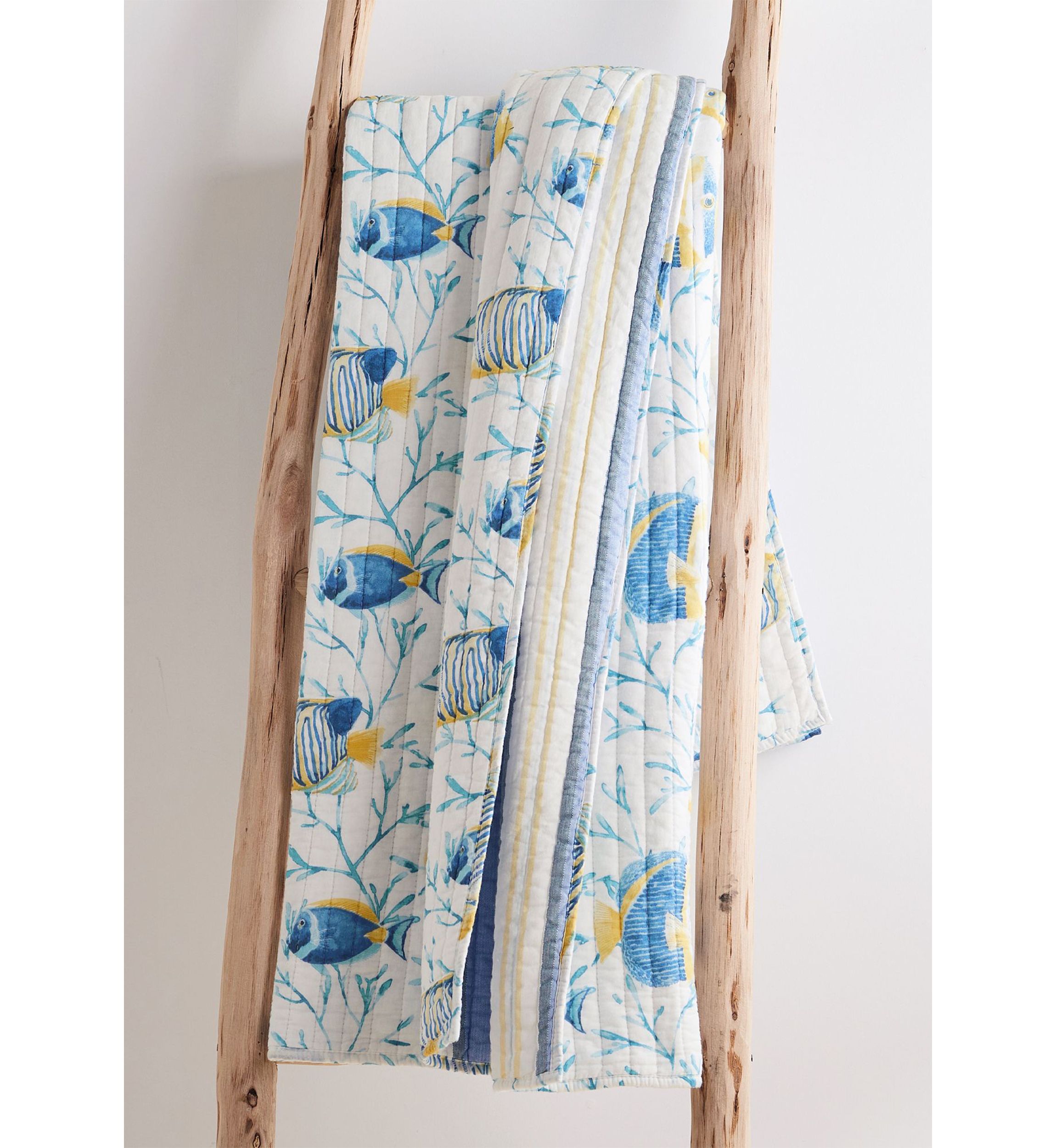 Tropical Sea Quilted Throw