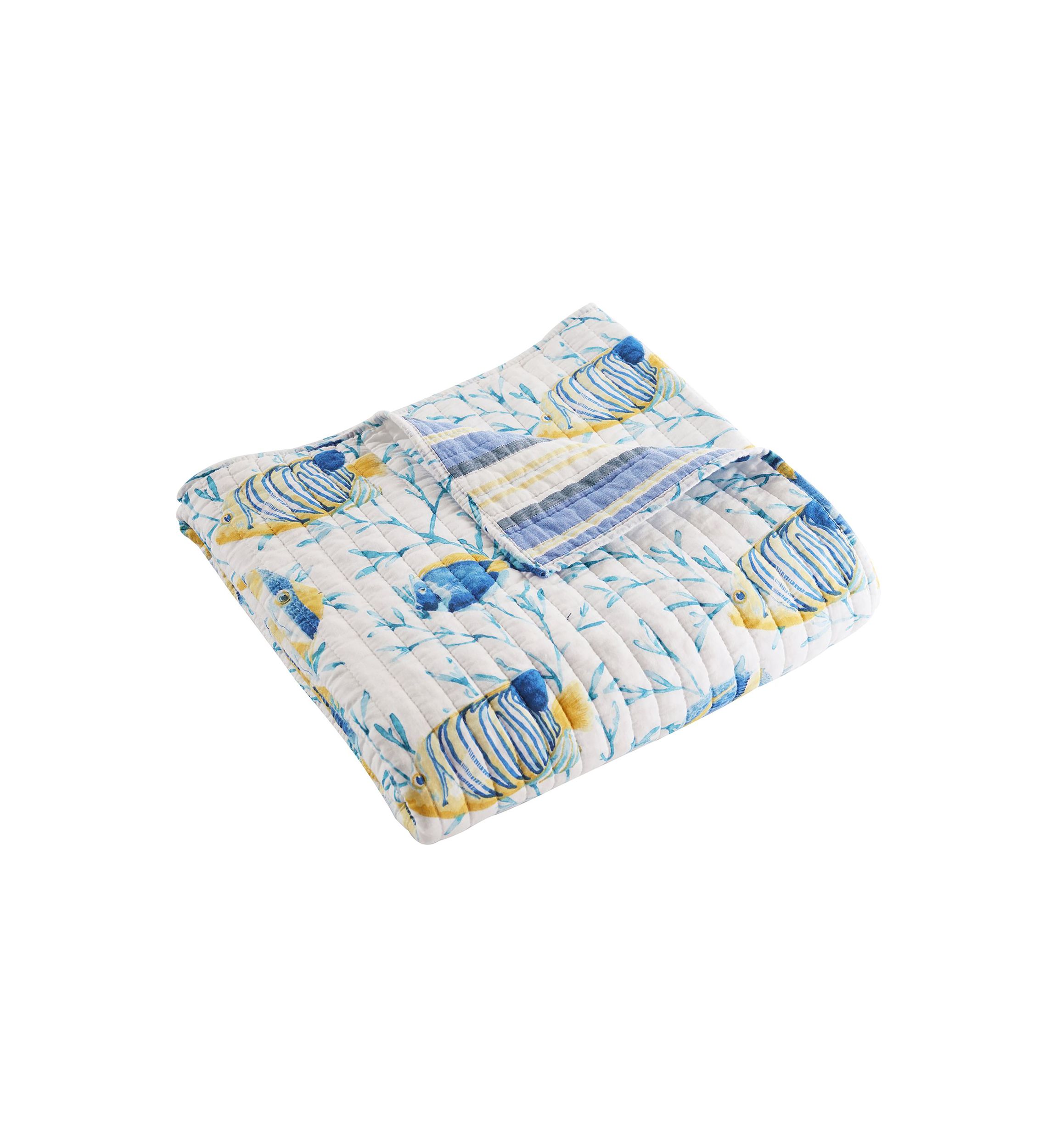 Tropical Sea Quilted Throw