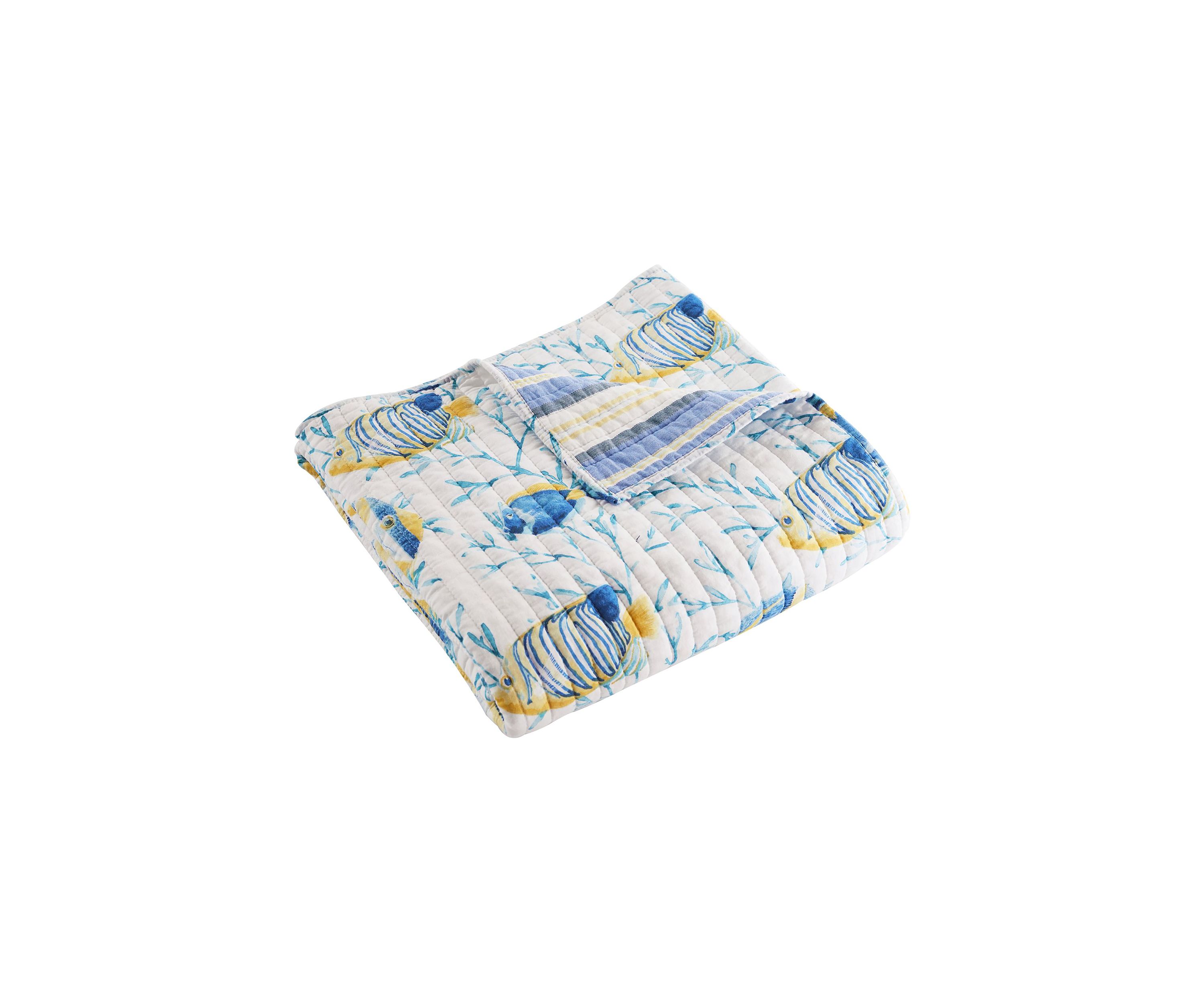 Tropical Sea Quilted Throw