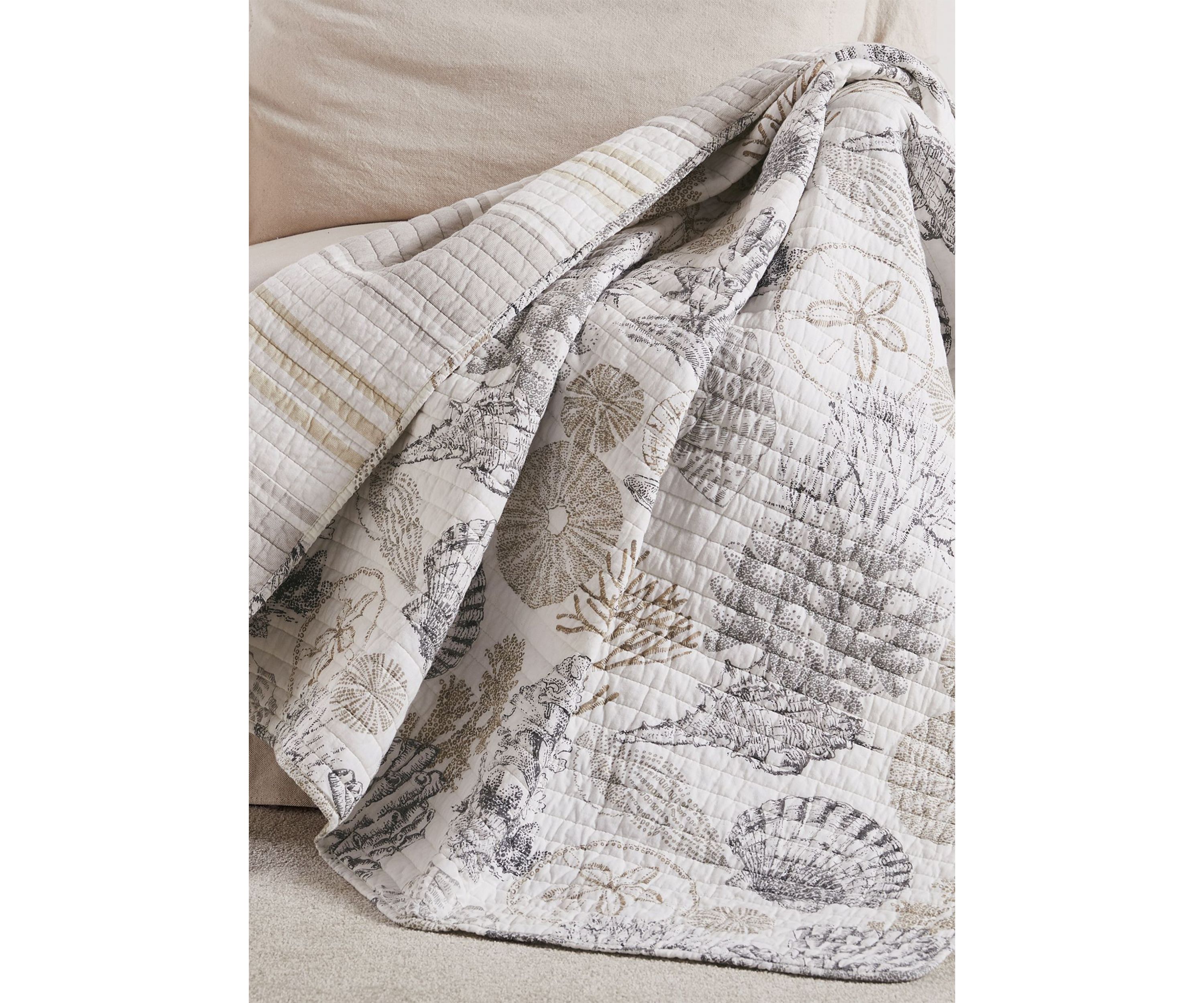 Caspian Sea Quilted Throw