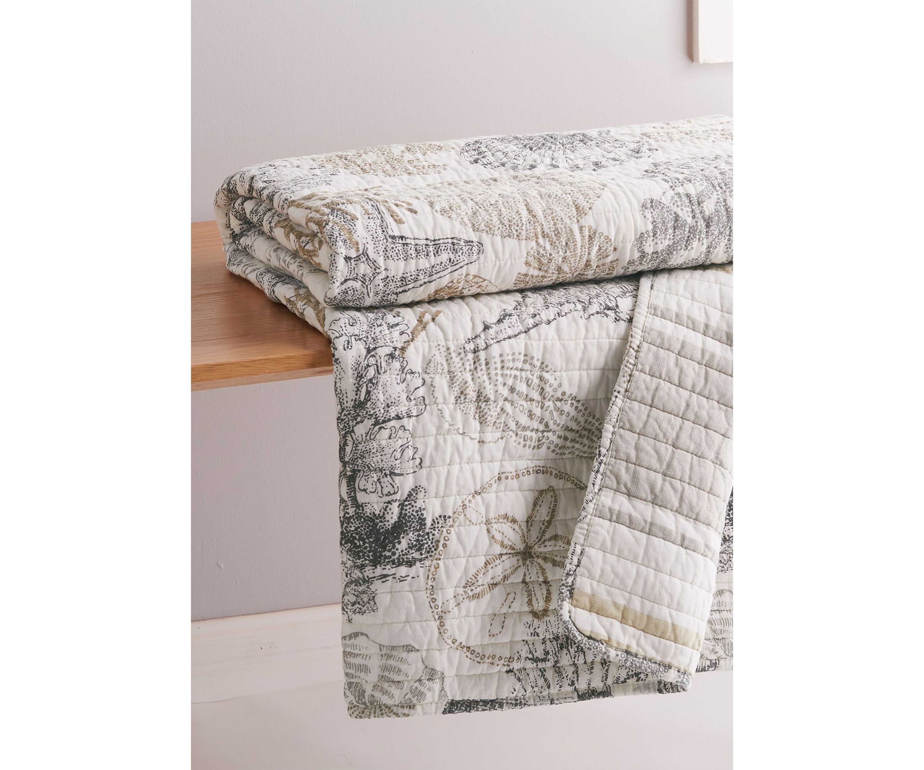 Caspian Sea Quilted Throw
