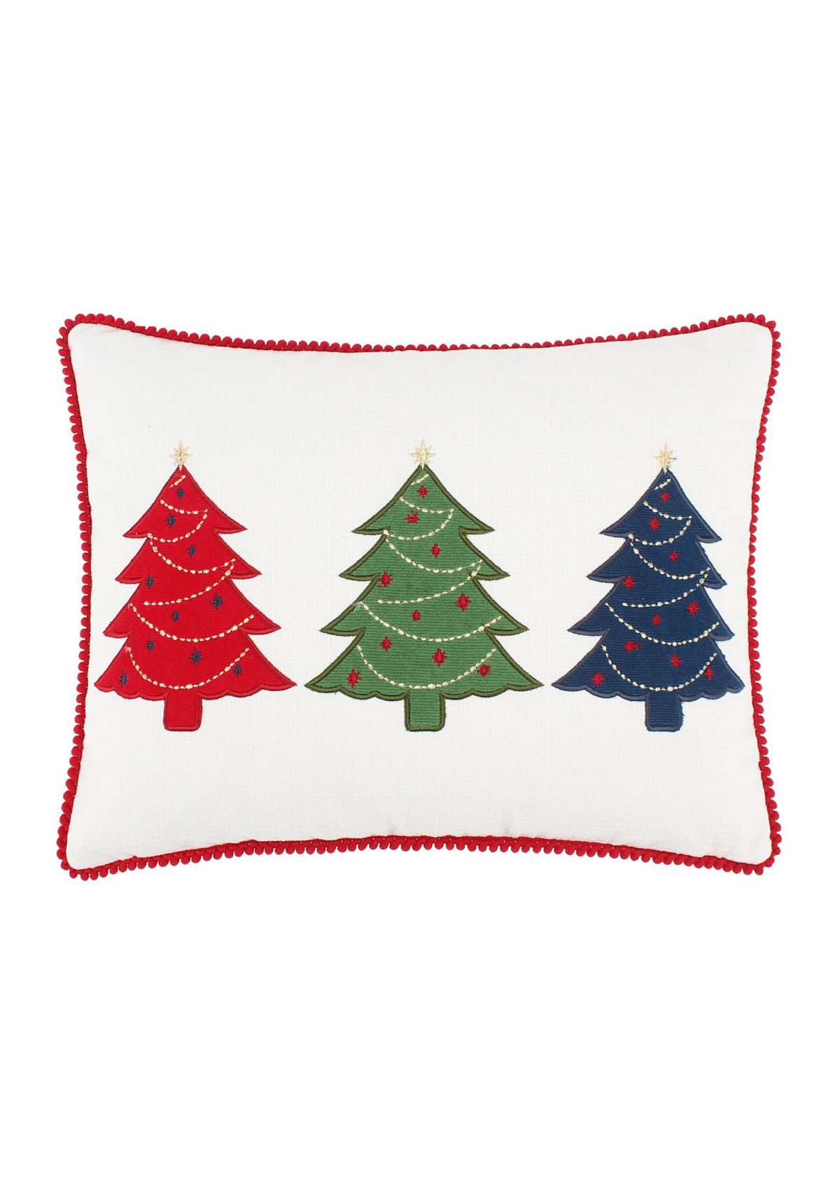 White Pine Festive Trees Pillow 14x18
