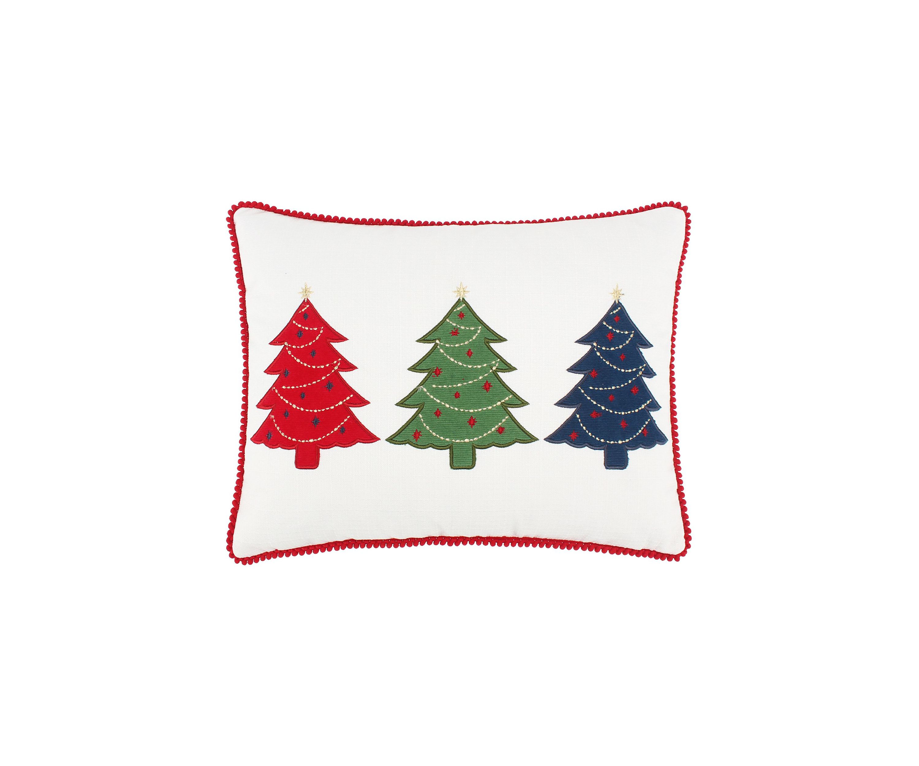 White Pine Festive Trees Pillow 14x18