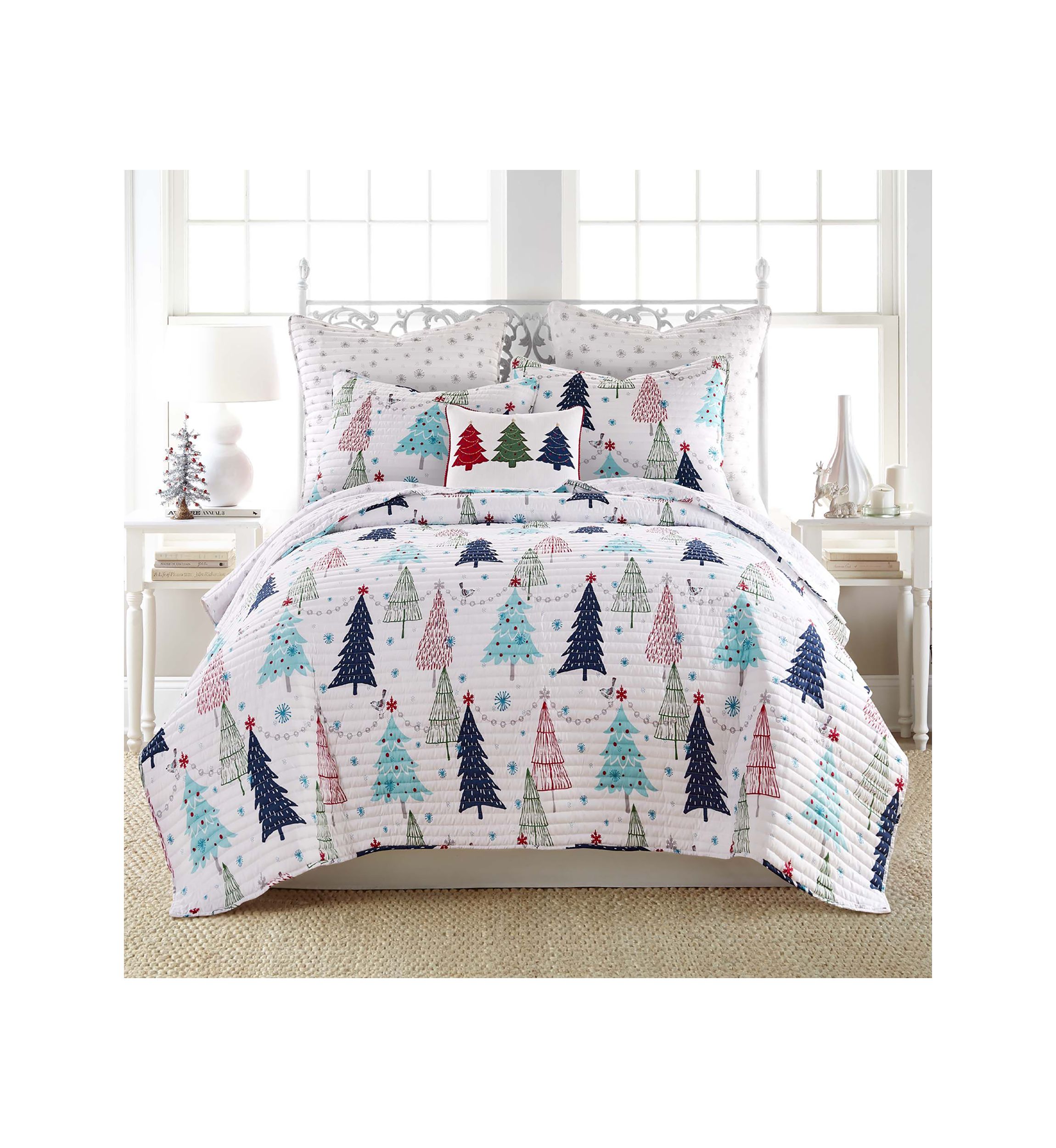 White Pine Festive Trees Pillow 14x18