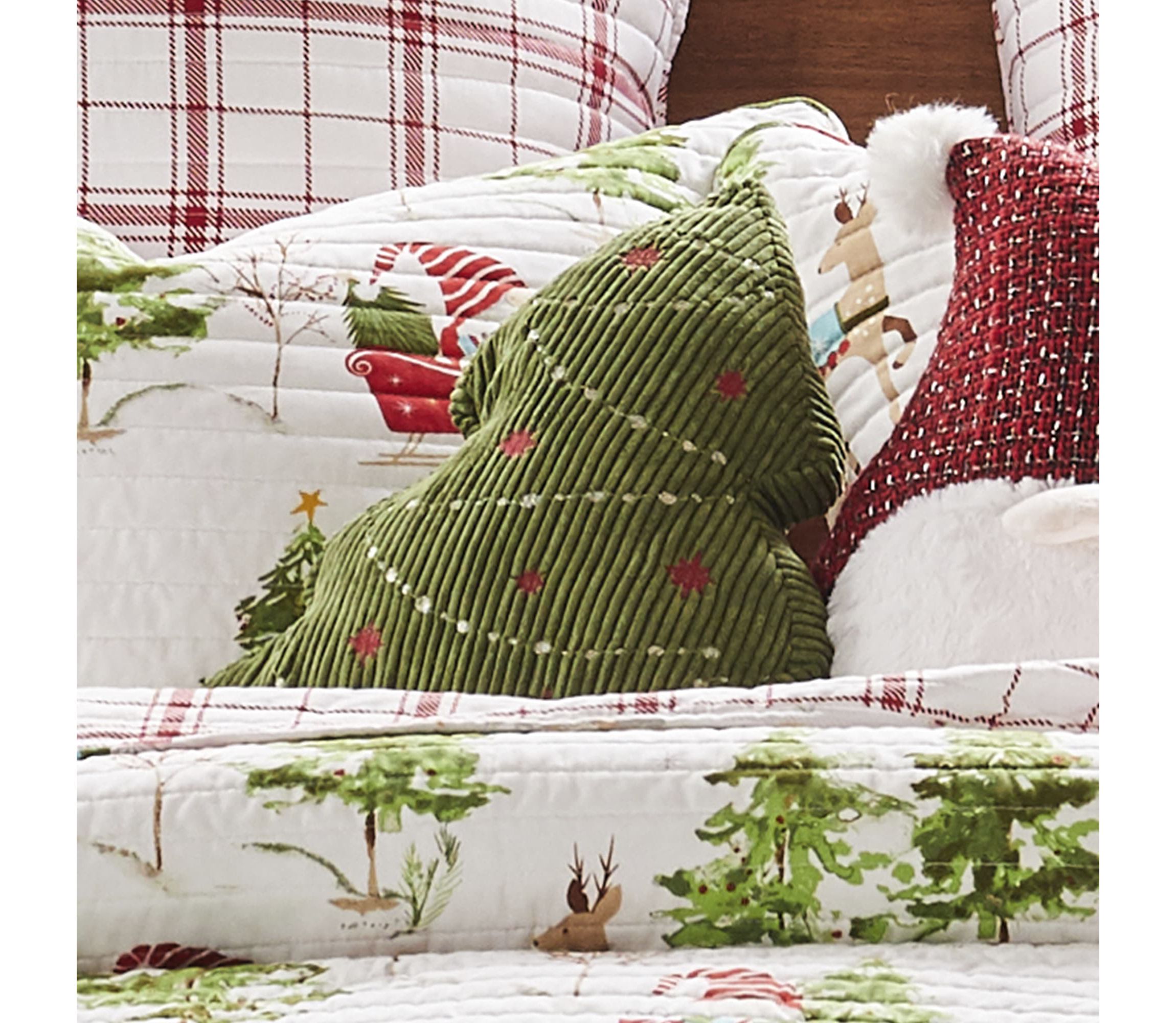 Gnome Forest 3D Tree Pillow