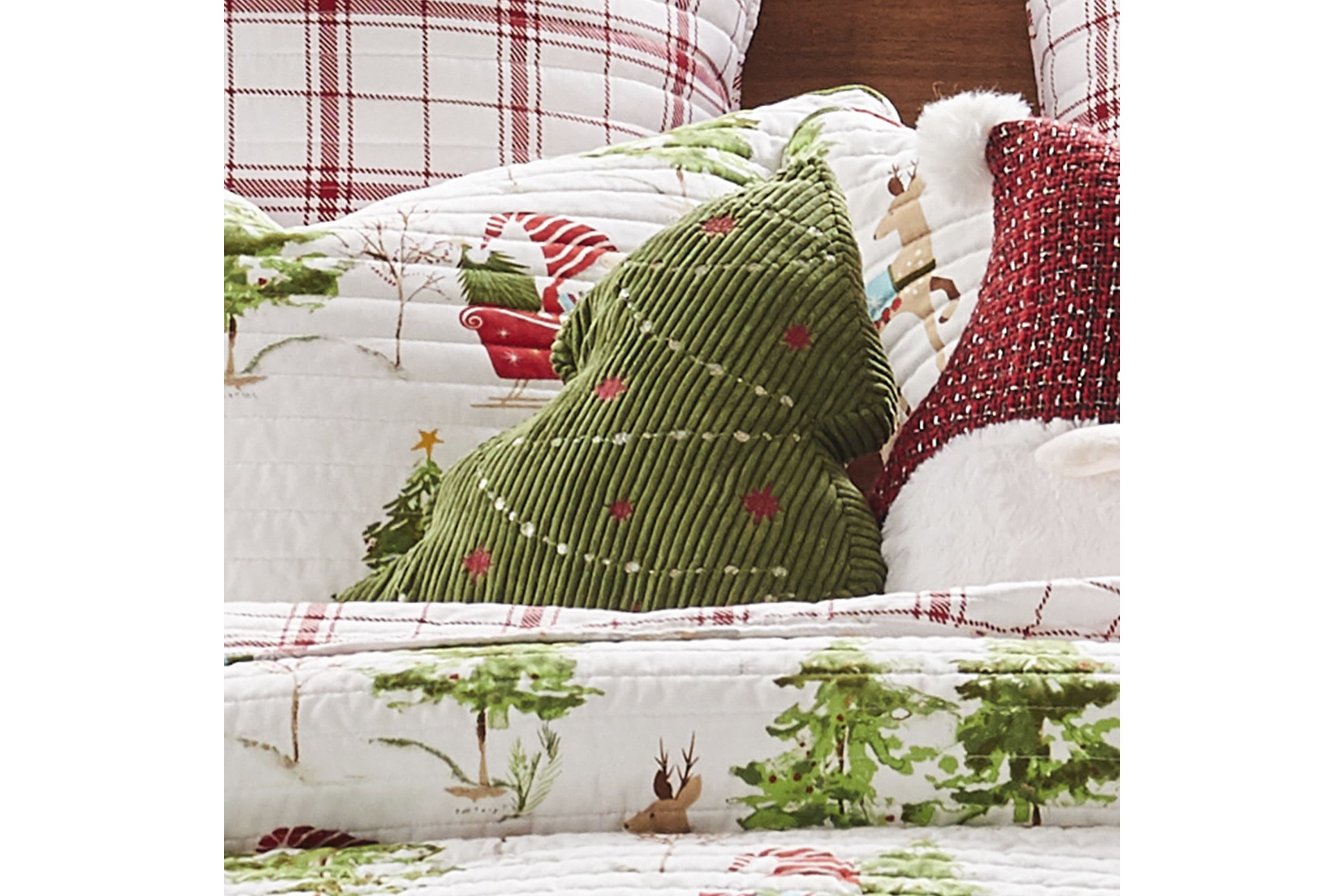 Gnome Forest 3D Tree Pillow