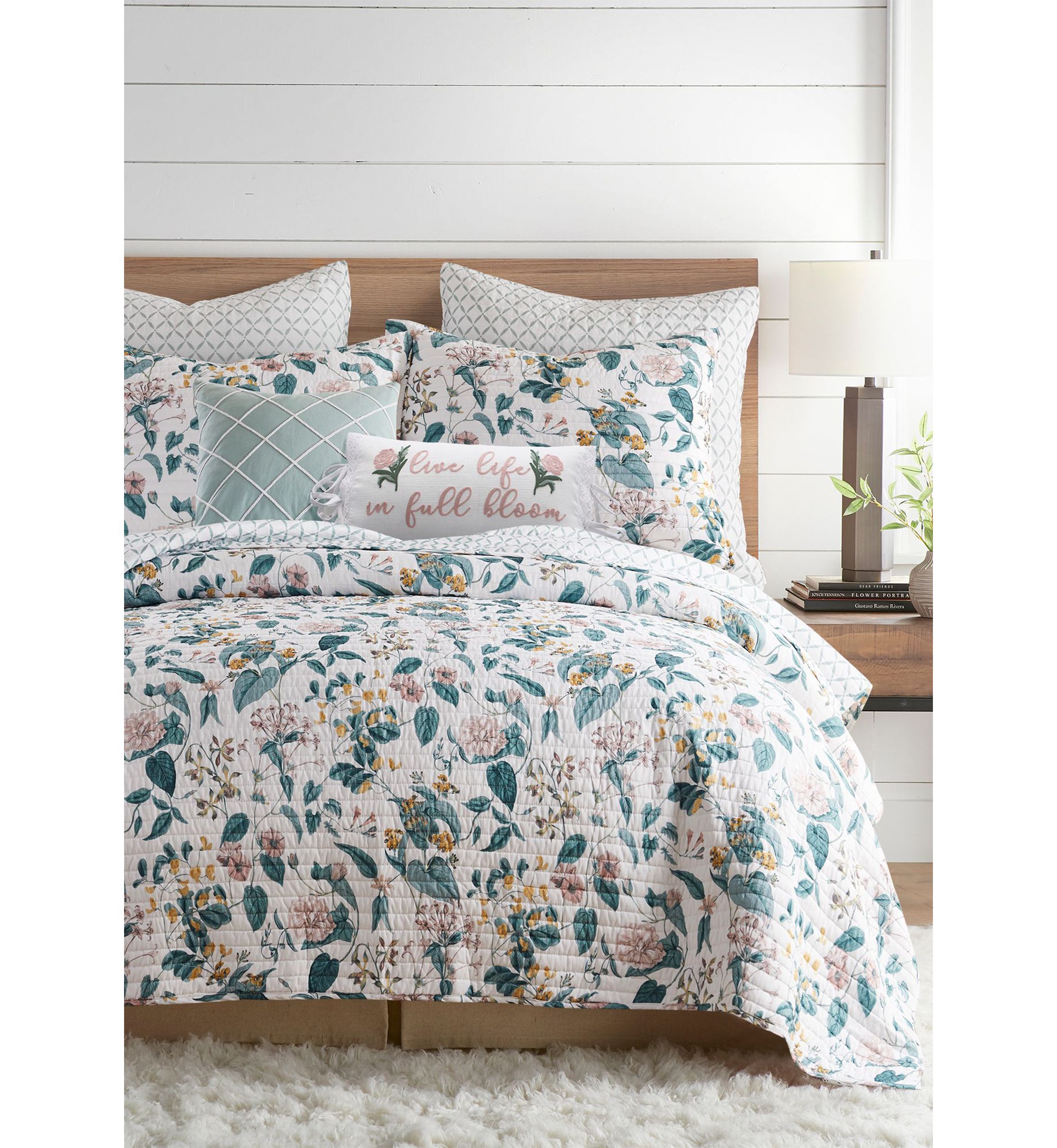 Verity Teal Full/Queen Quilt Set