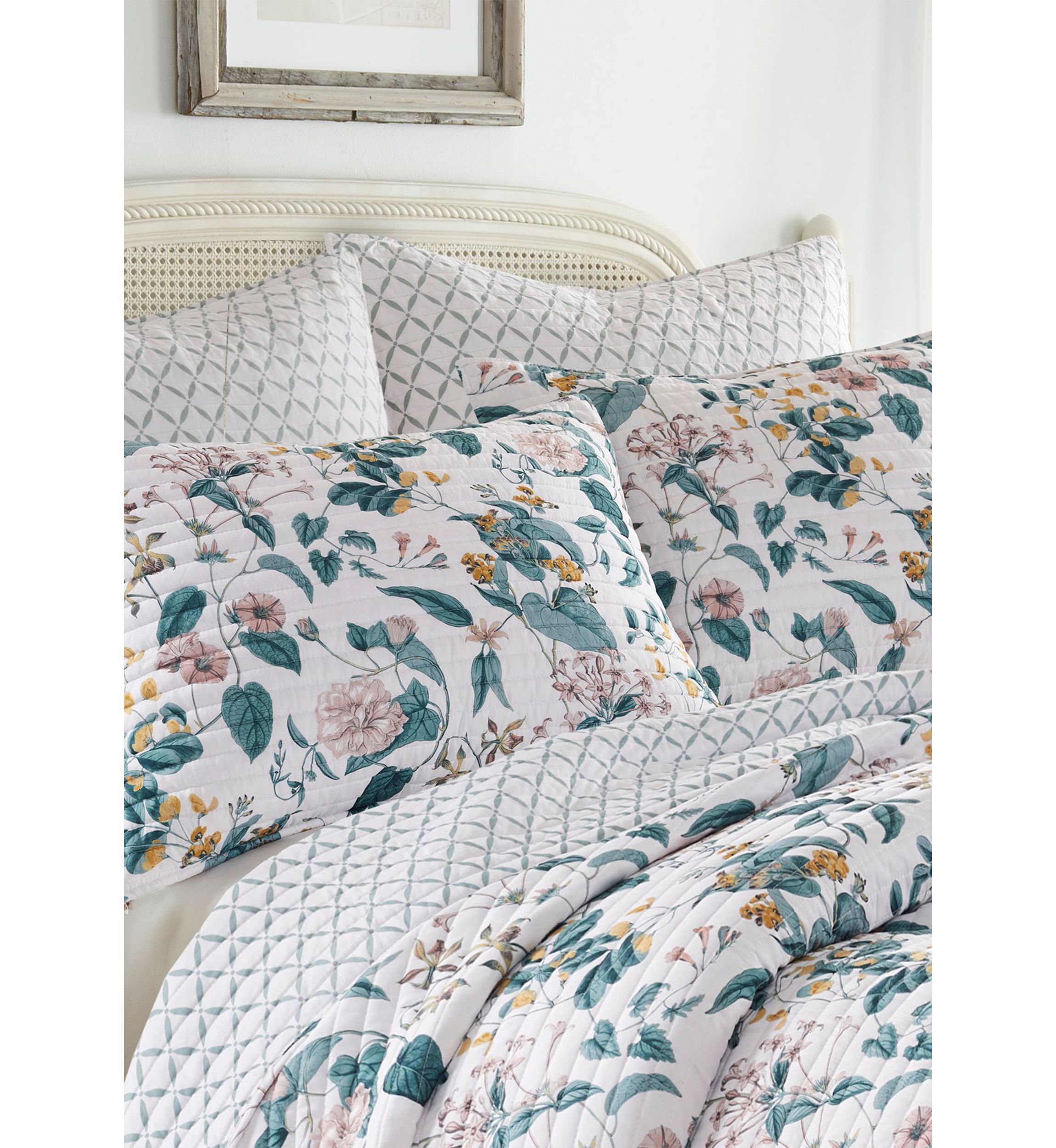 Verity Teal Full/Queen Quilt Set