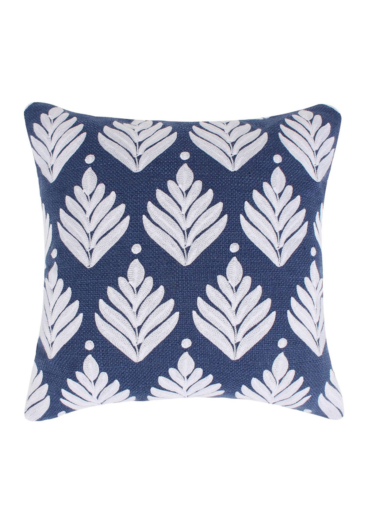 Vintage Blossom Leaves Pillow
