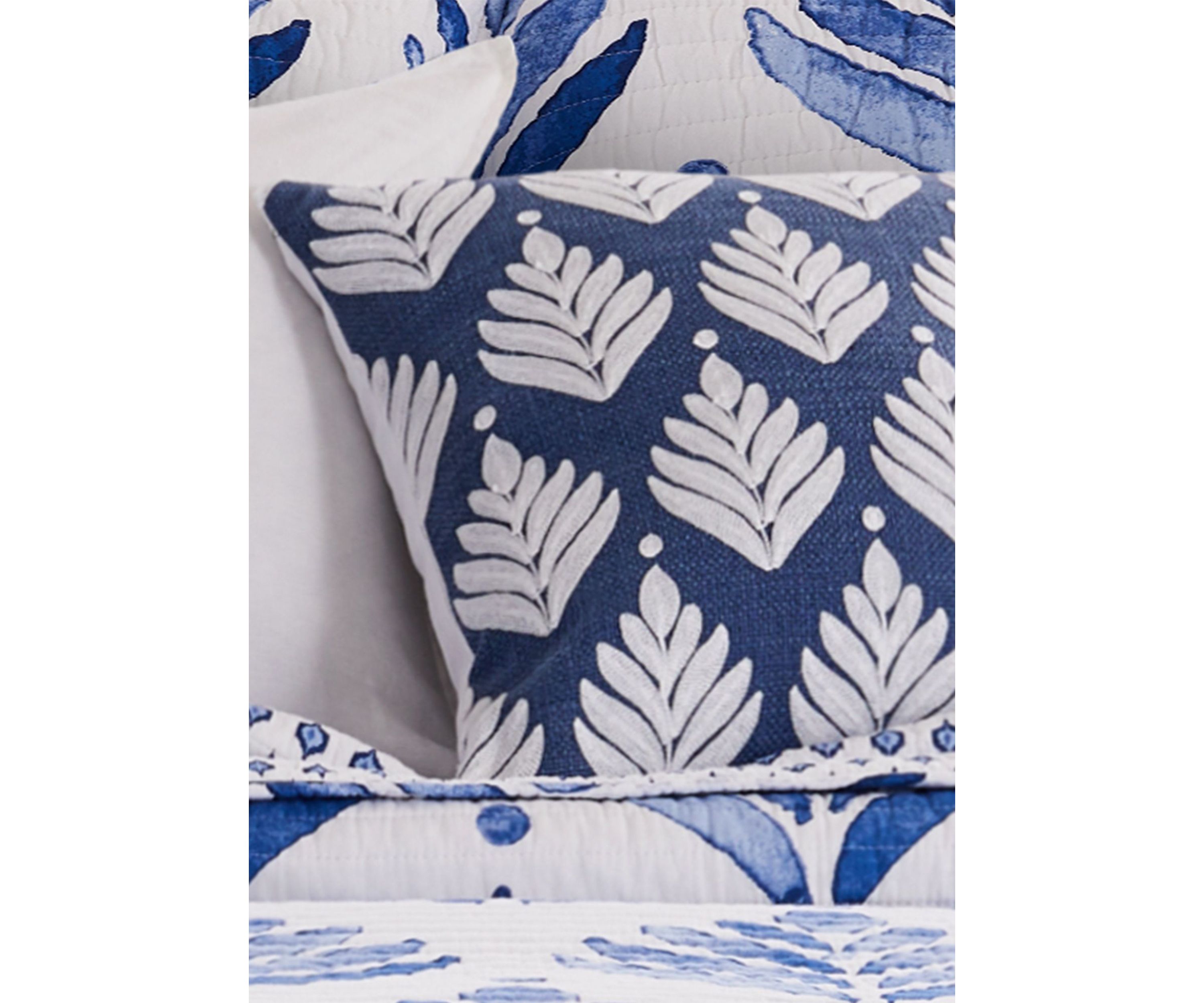 Vintage Blossom Leaves Pillow