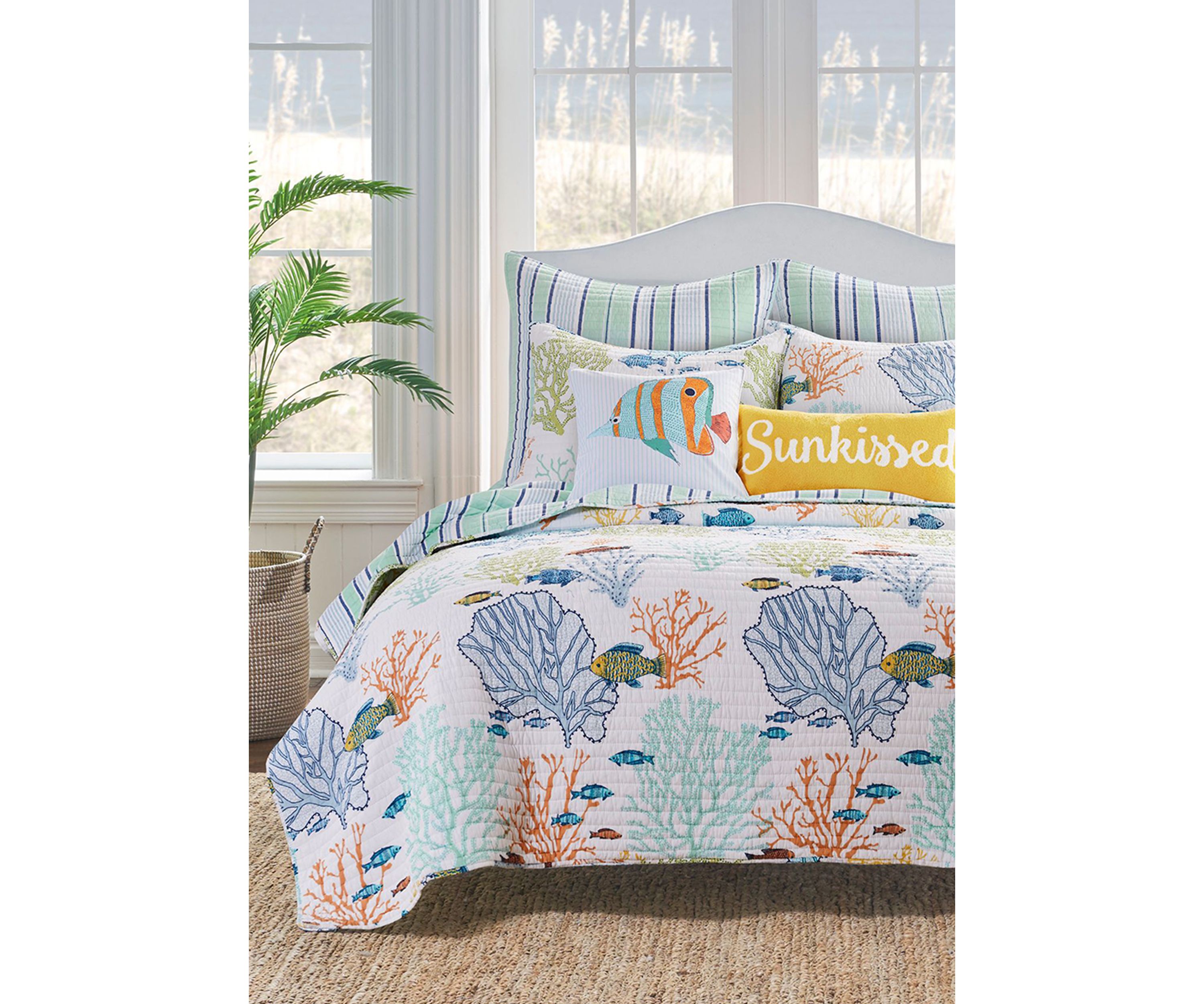Deep Sea Multicolor Full/Queen Quilt Set