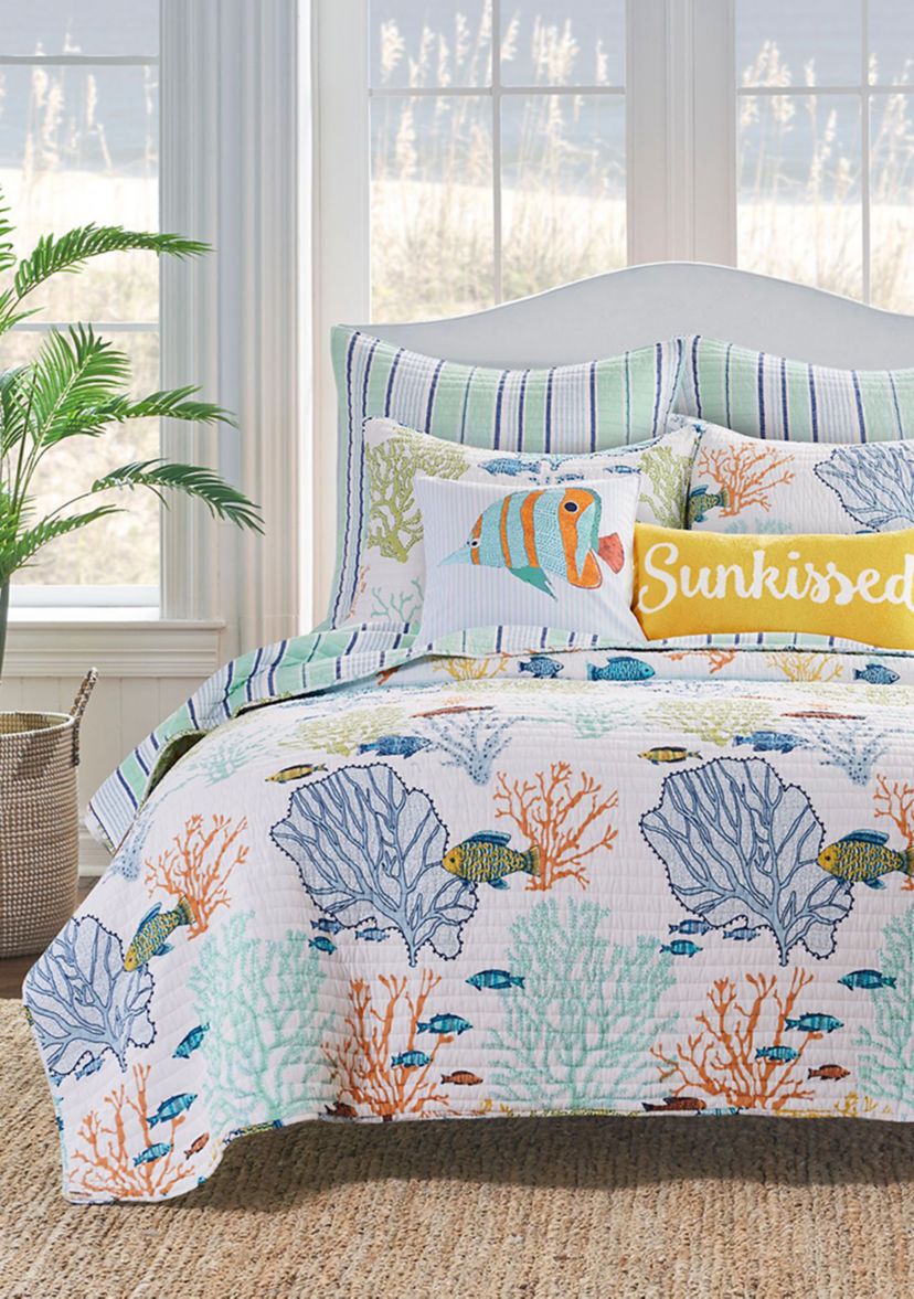 Deep Sea Multicolor Full/Queen Quilt Set