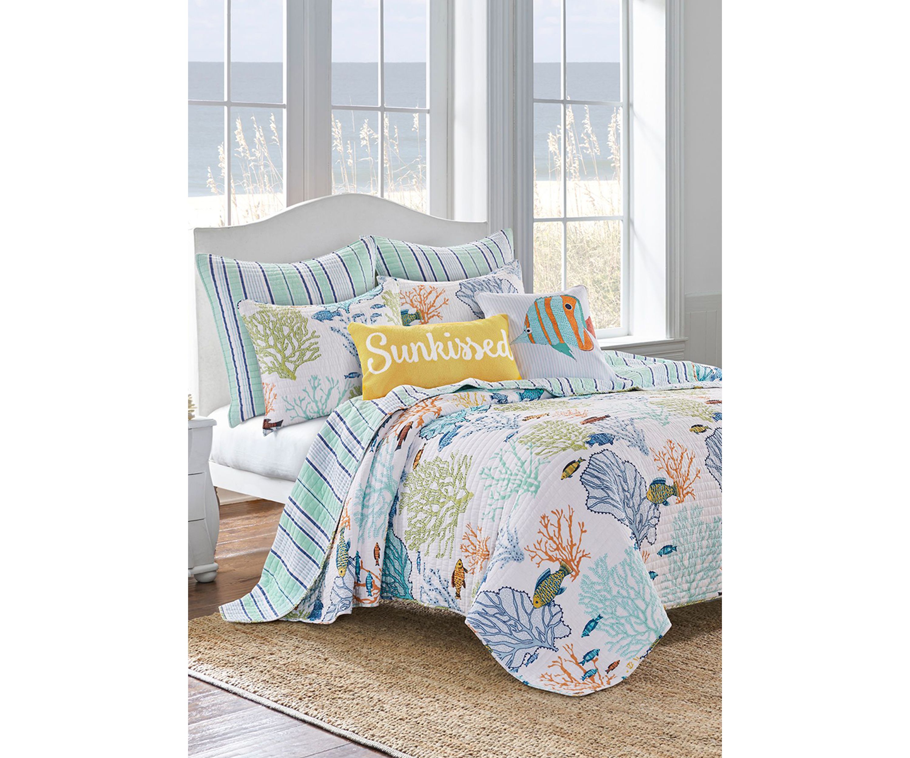 Deep Sea Multicolor Full/Queen Quilt Set