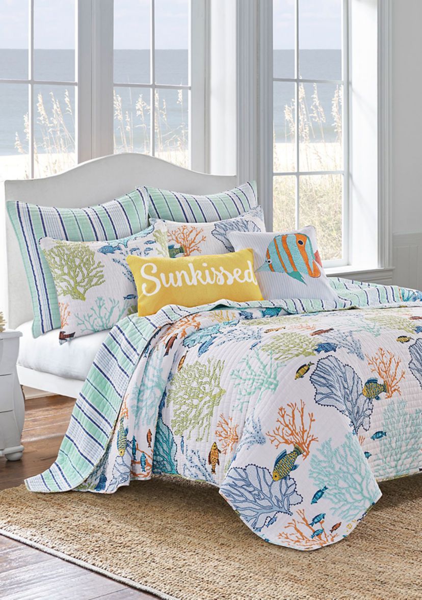 Deep Sea Multicolor Full/Queen Quilt Set