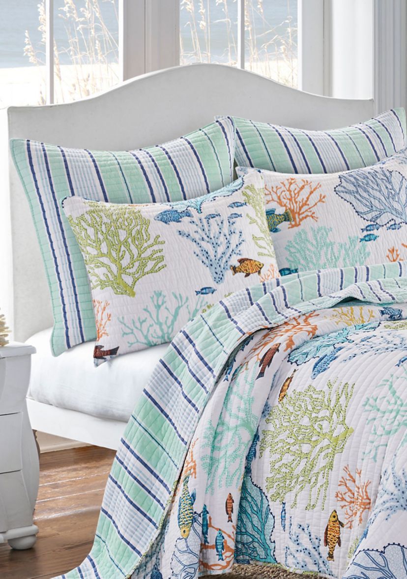 Deep Sea Multicolor Full/Queen Quilt Set