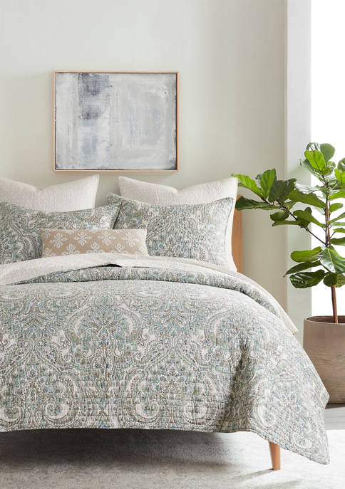 Assisi Mint Full Queen Quilt Set, Hayneedle King Bedspreads