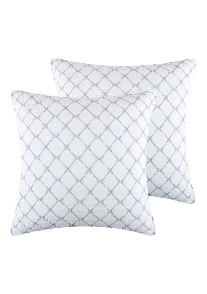 Becker Blue Euro Sham Set of 2