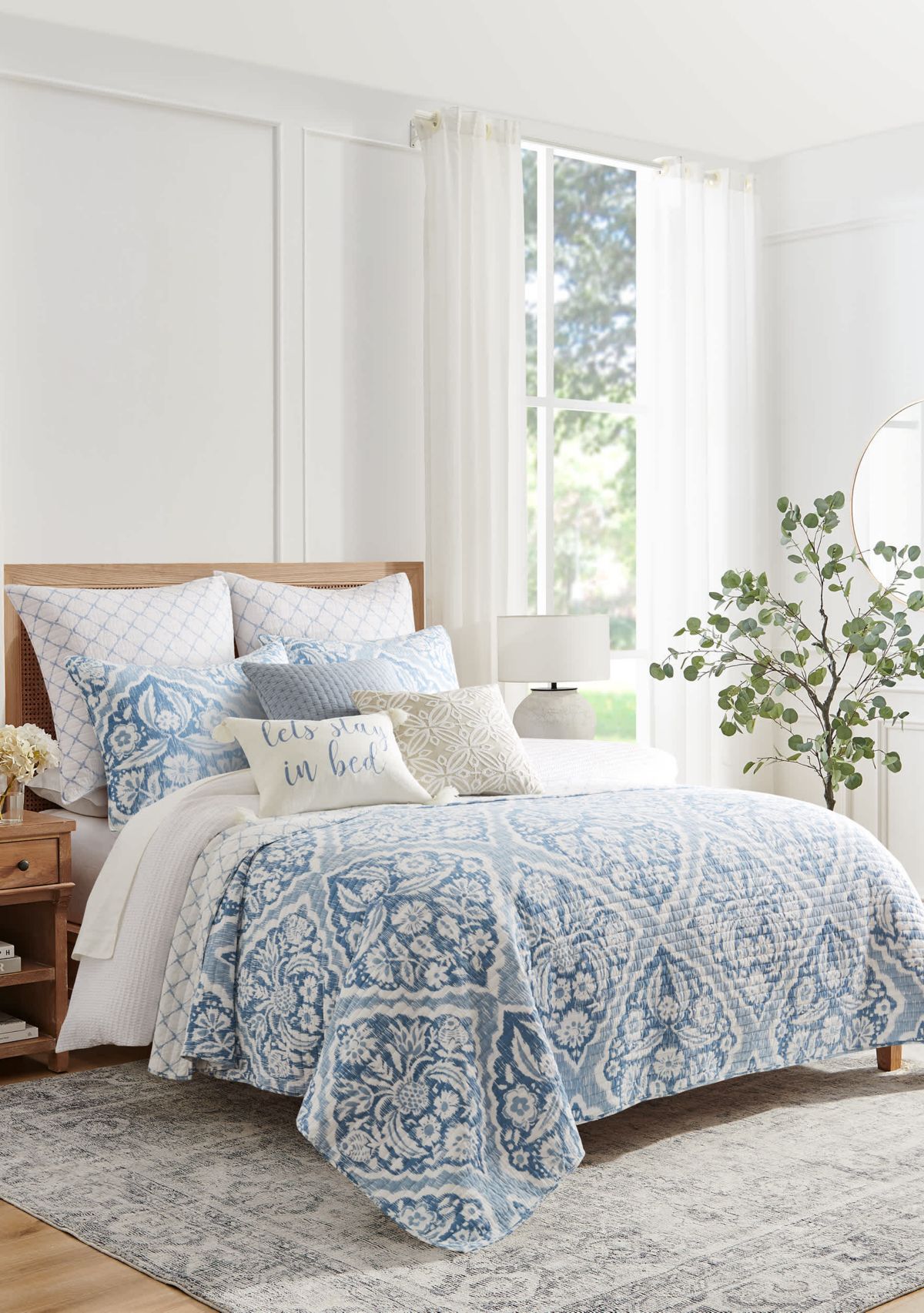 Becker Blue Euro Sham Set of 2