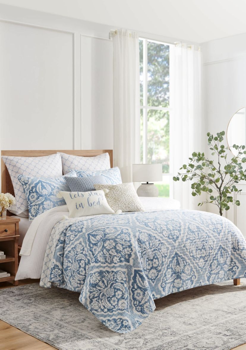 Becker Blue Euro Sham Set of 2